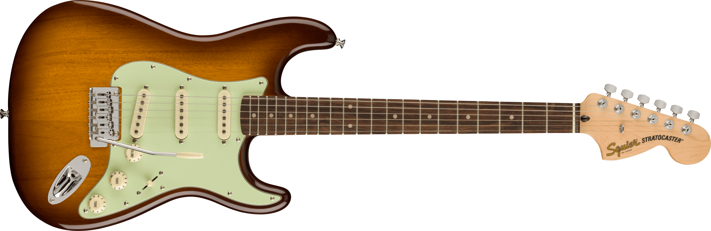 Squier® FSR Affinity Series™ Stratocaster®, Laurel Fingerboard, Mint Pickguard, Honey Burst