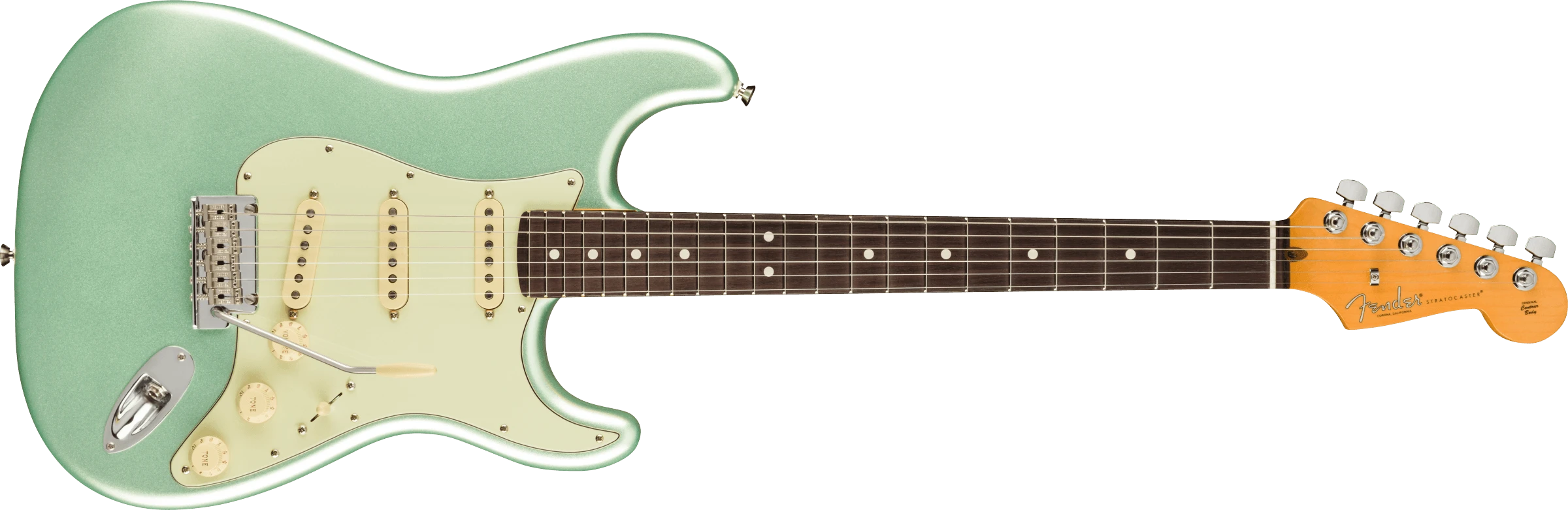 Fender® American Professional II Stratocaster®, Rosewood Fingerboard, Mystic Surf Green