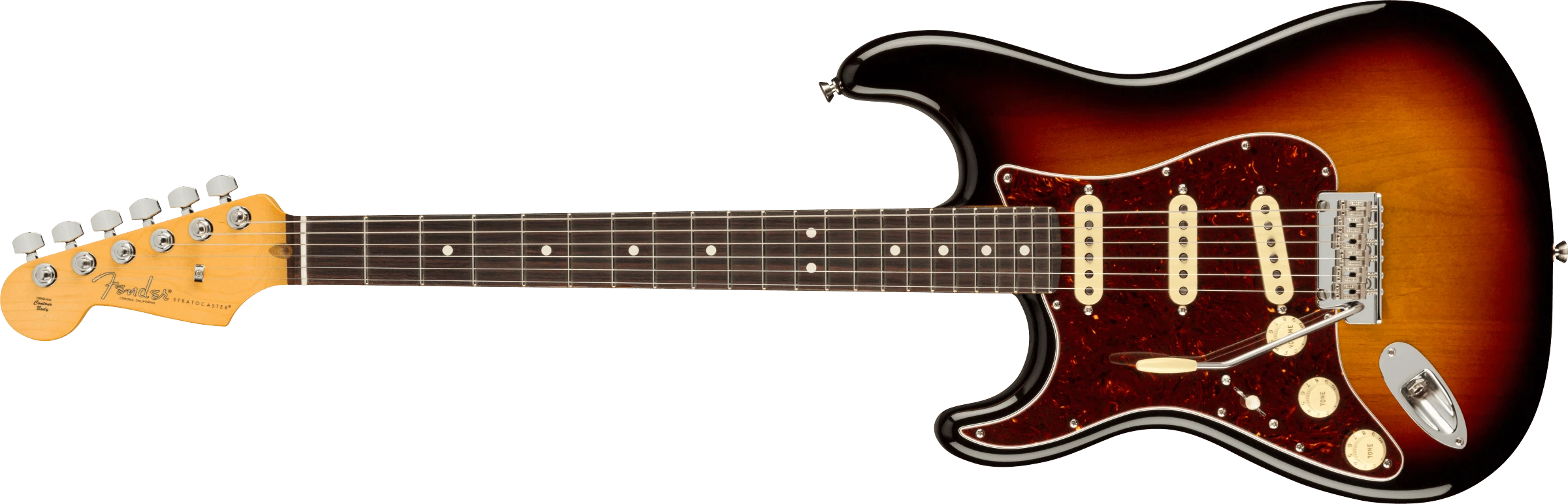 Fender® American Professional II Stratocaster® Left-Hand, Rosewood Fingerboard, 3-Color Sunburst