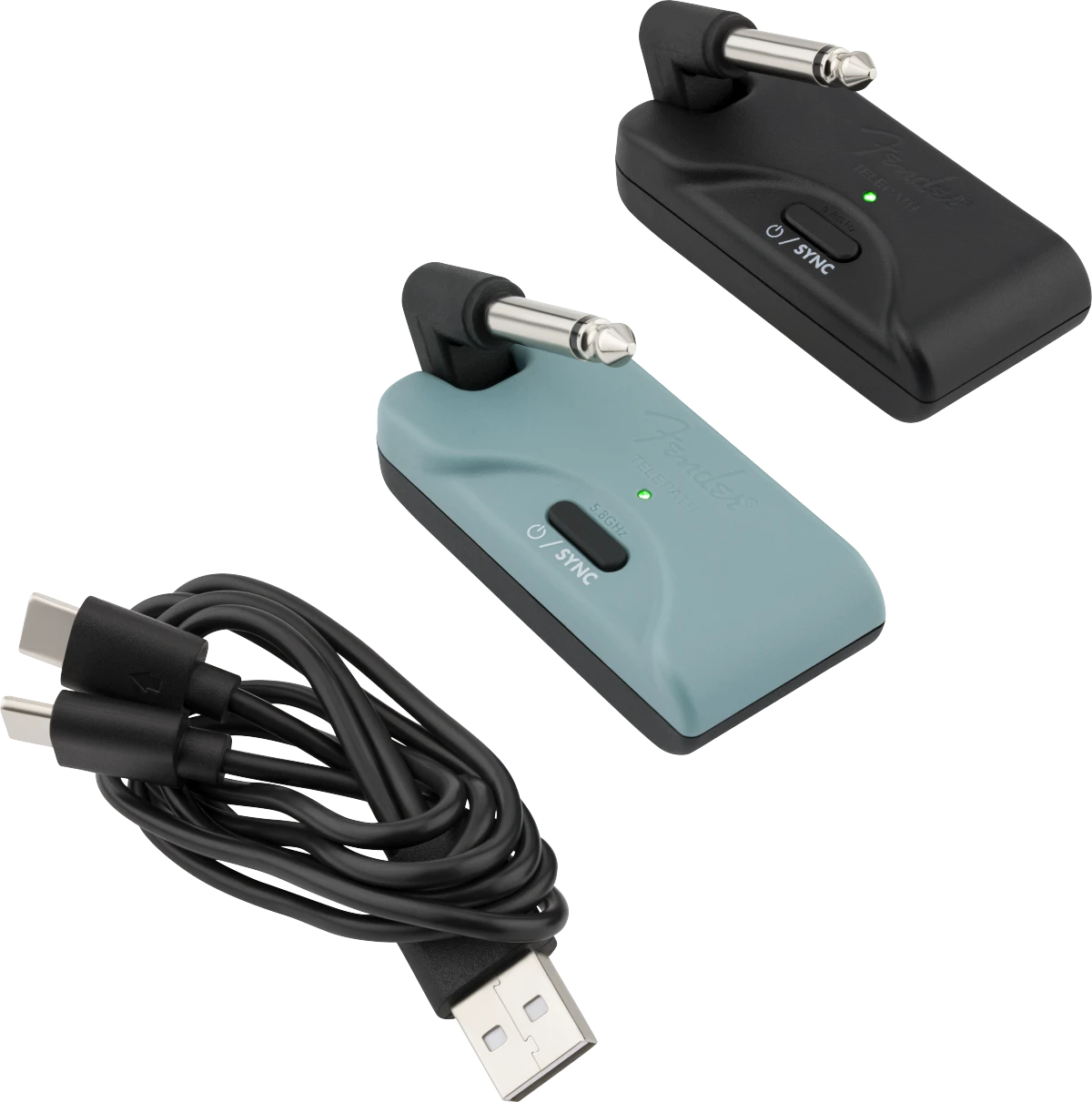 Fender® Telepath™ Wireless System, Mystic Ice Blue and Black