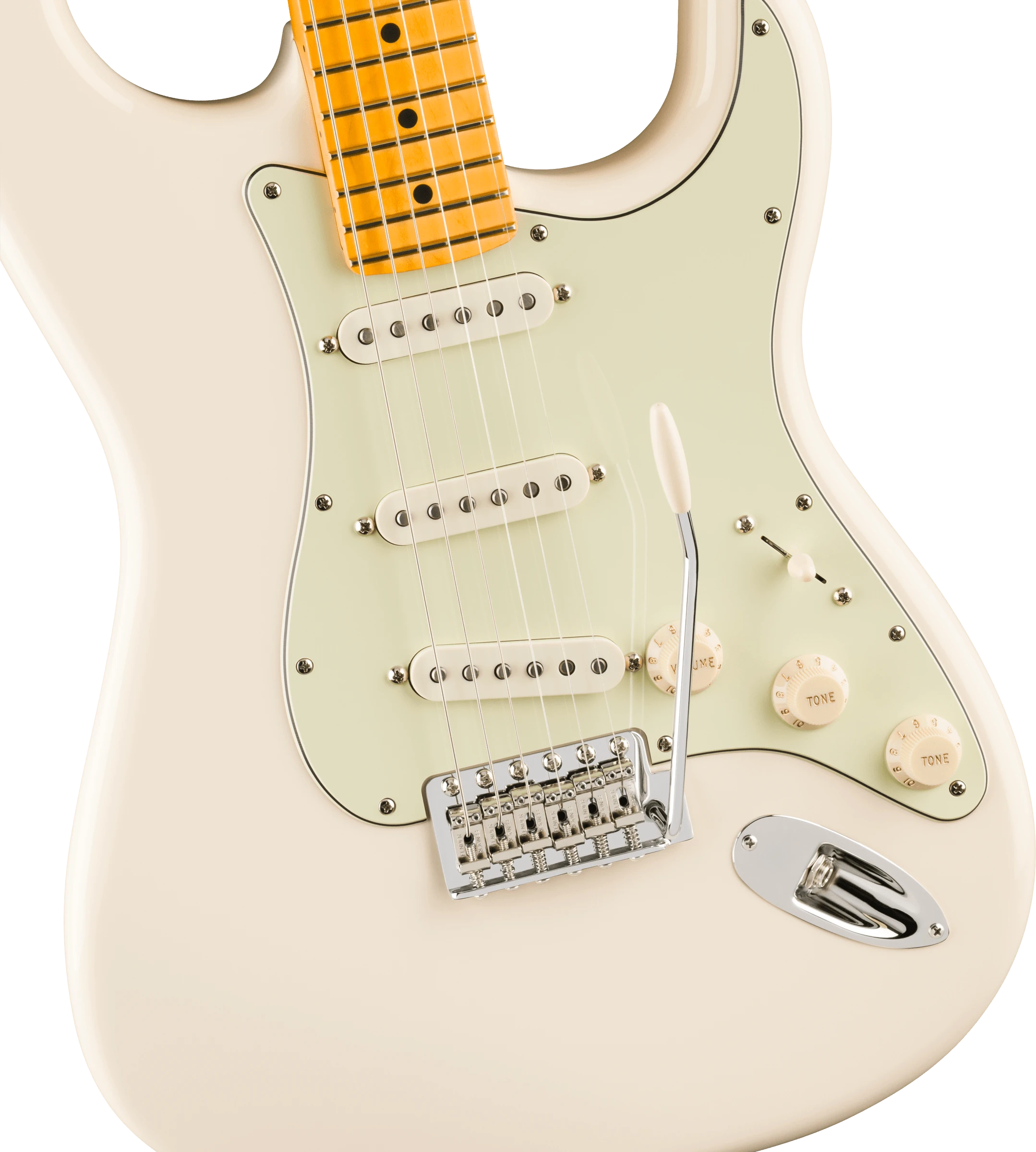 Fender® Limited Edition American Professional Classic Stratocaster® featuring the Fender® Silent System™, Maple Fingerboard, Olympic White