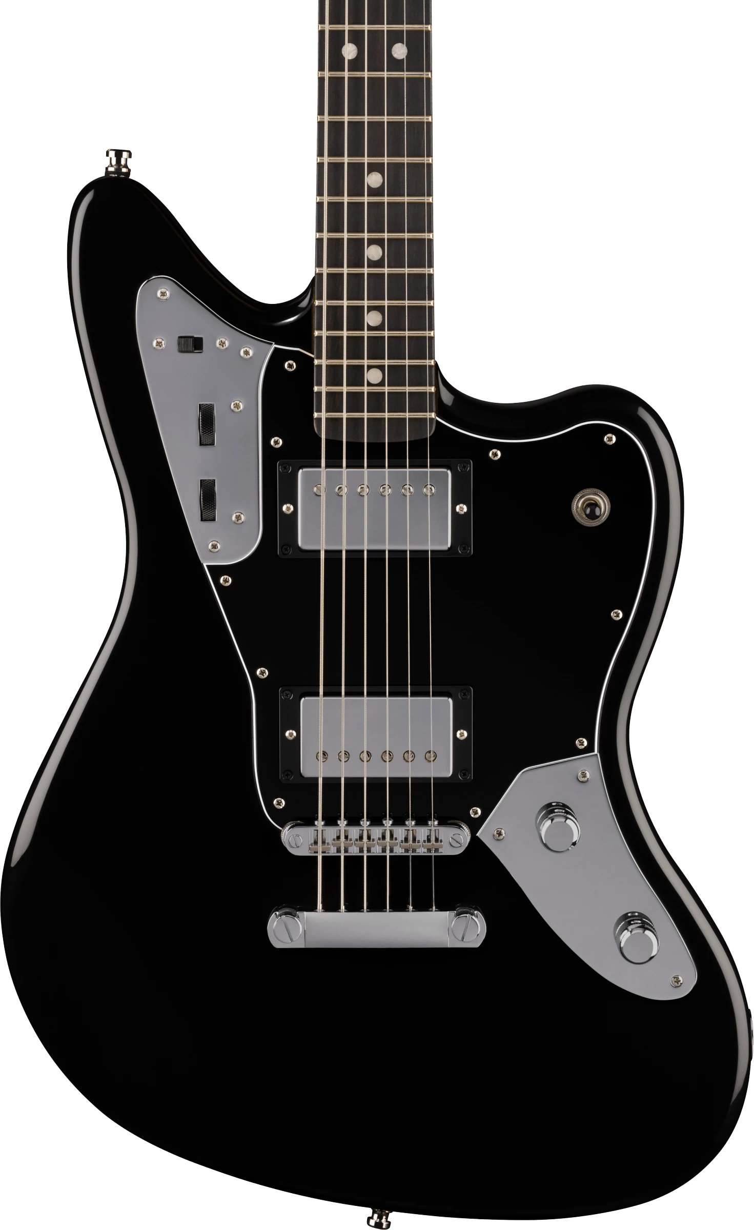 Fender® Limited Edition Player Fusion Jaguar® Baritone, Ebony Fingerboard, Black