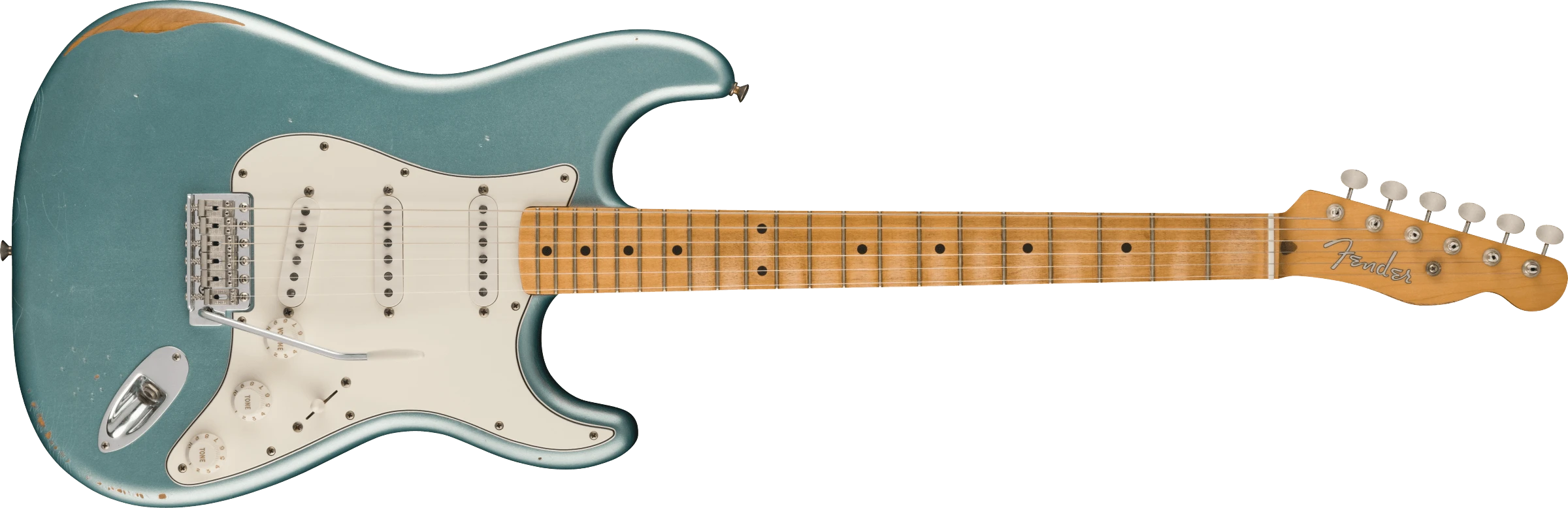 Fender® Vintera® Road Worn® Mischief Maker Stratocaster®, Maple Fingerboard, Firemist Silver