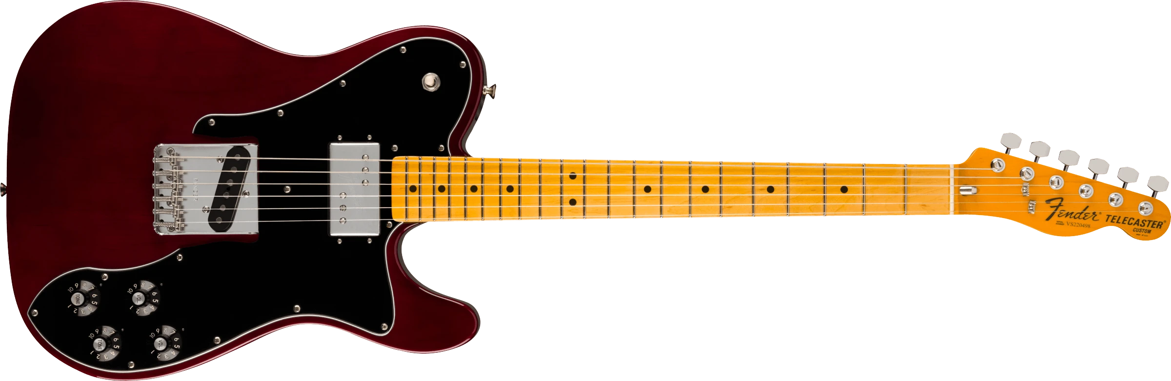 Fender® American Vintage II 1977 Telecaster® Custom, Maple Fingerboard, Wine
