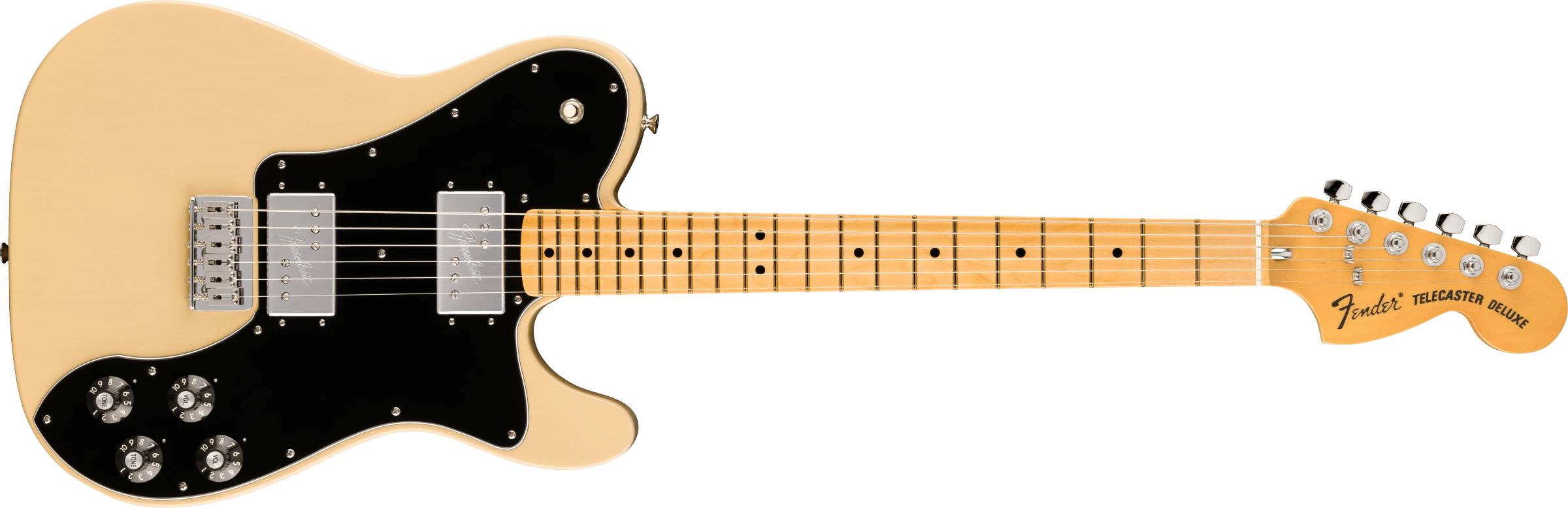 Fender® American Vintage II 1975 Telecaster® Deluxe, Maple Fingerboard, Vintage Blonde