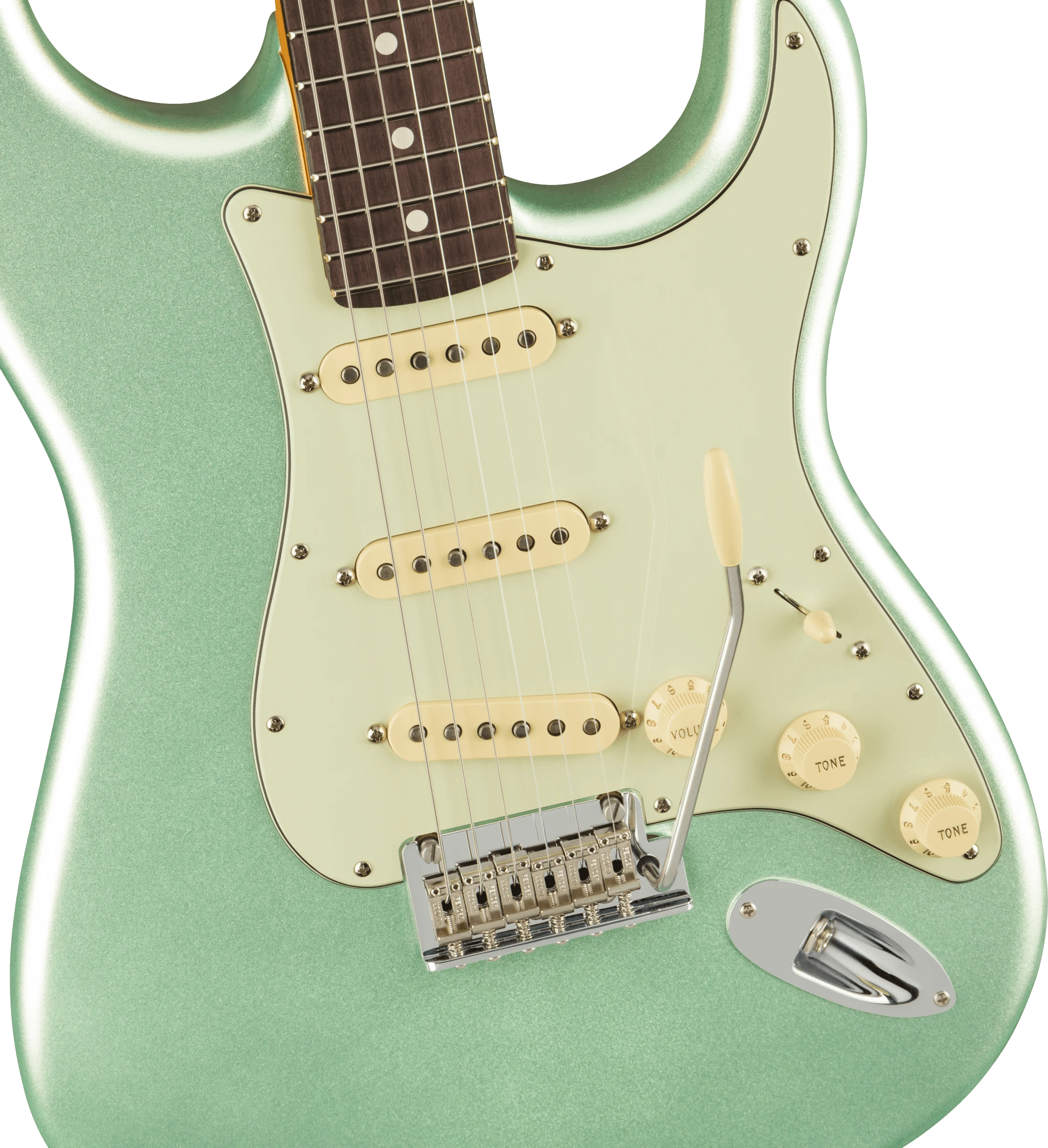 Fender® American Professional II Stratocaster®, Rosewood Fingerboard, Mystic Surf Green
