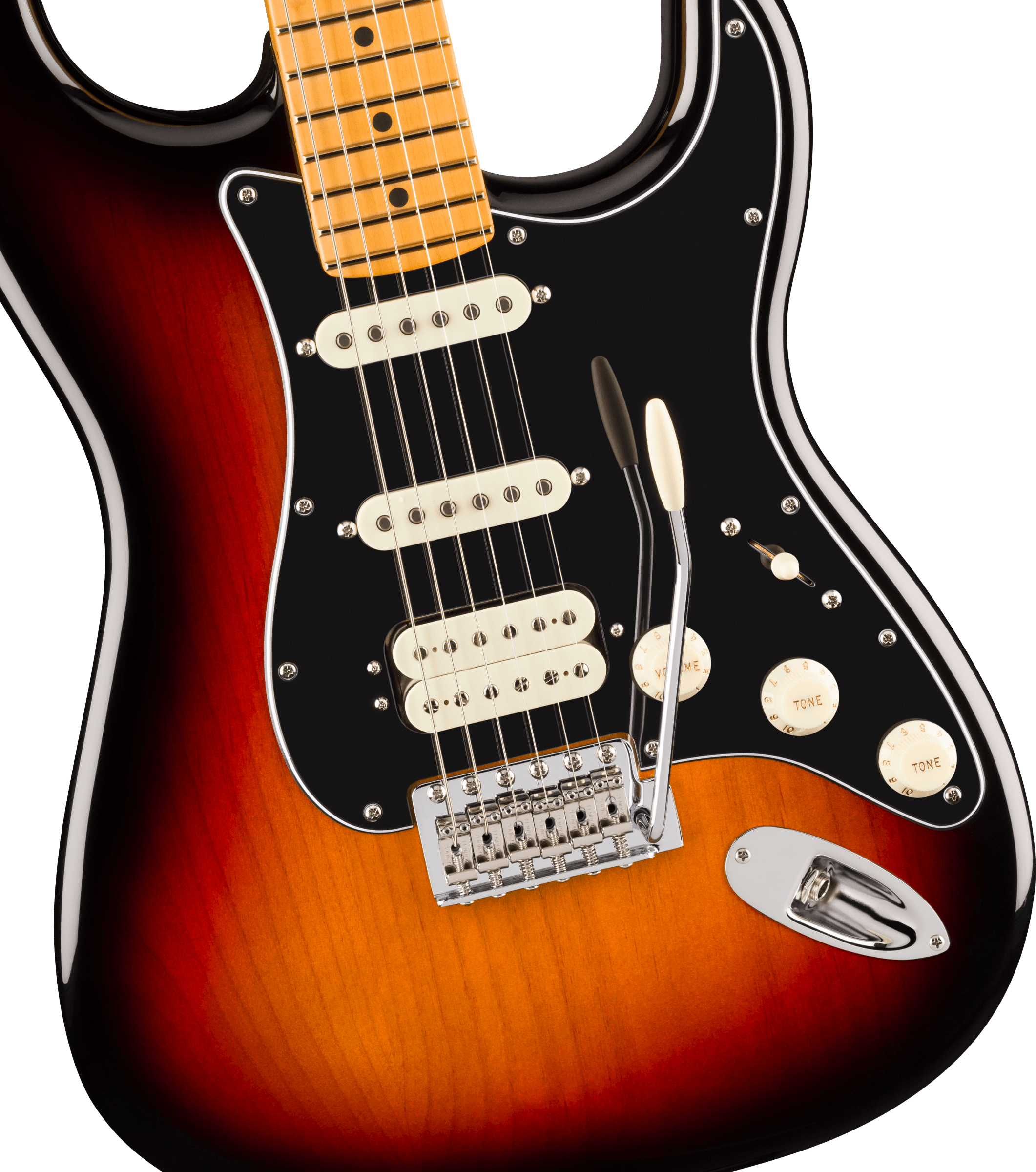 Fender® American Professional Classic Stratocaster® HSS, Maple Fingerboard, 3-Color Sunburst
