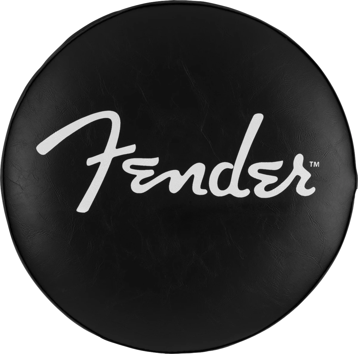 Fender® Spaghetti Logo Pick Pouch Barstool, Black/Chrome, 24"