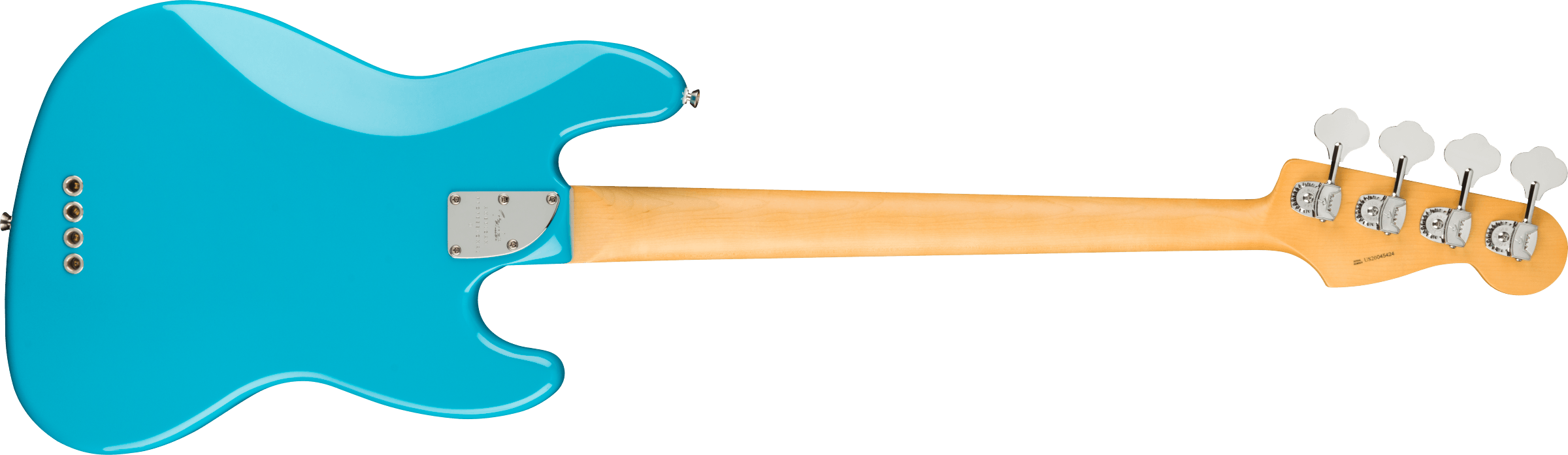 Fender® American Professional II Jazz Bass® Left-Hand, Maple Fingerboard, Miami Blue