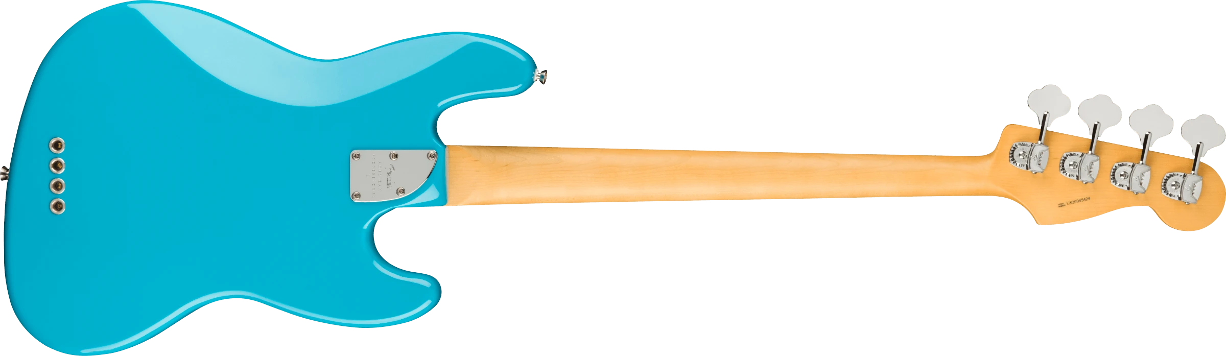 Fender® American Professional II Jazz Bass® Left-Hand, Maple Fingerboard, Miami Blue