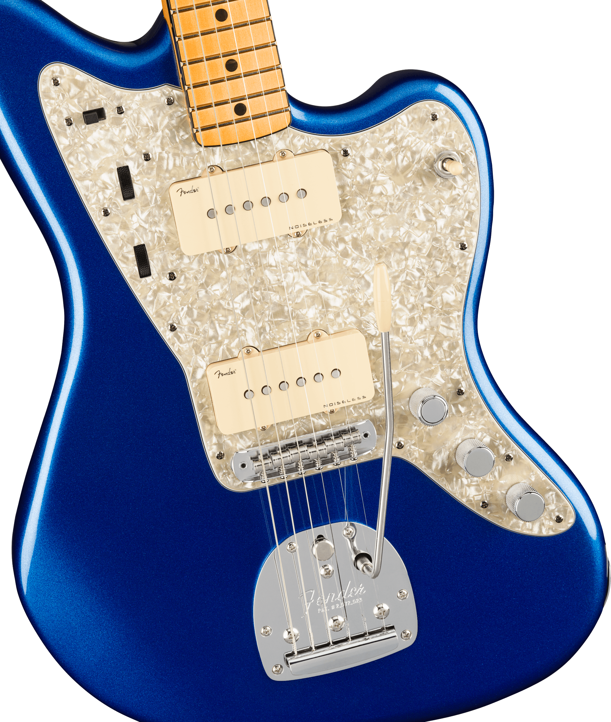 Fender® American Ultra Jazzmaster®, Maple Fingerboard, Cobra Blue