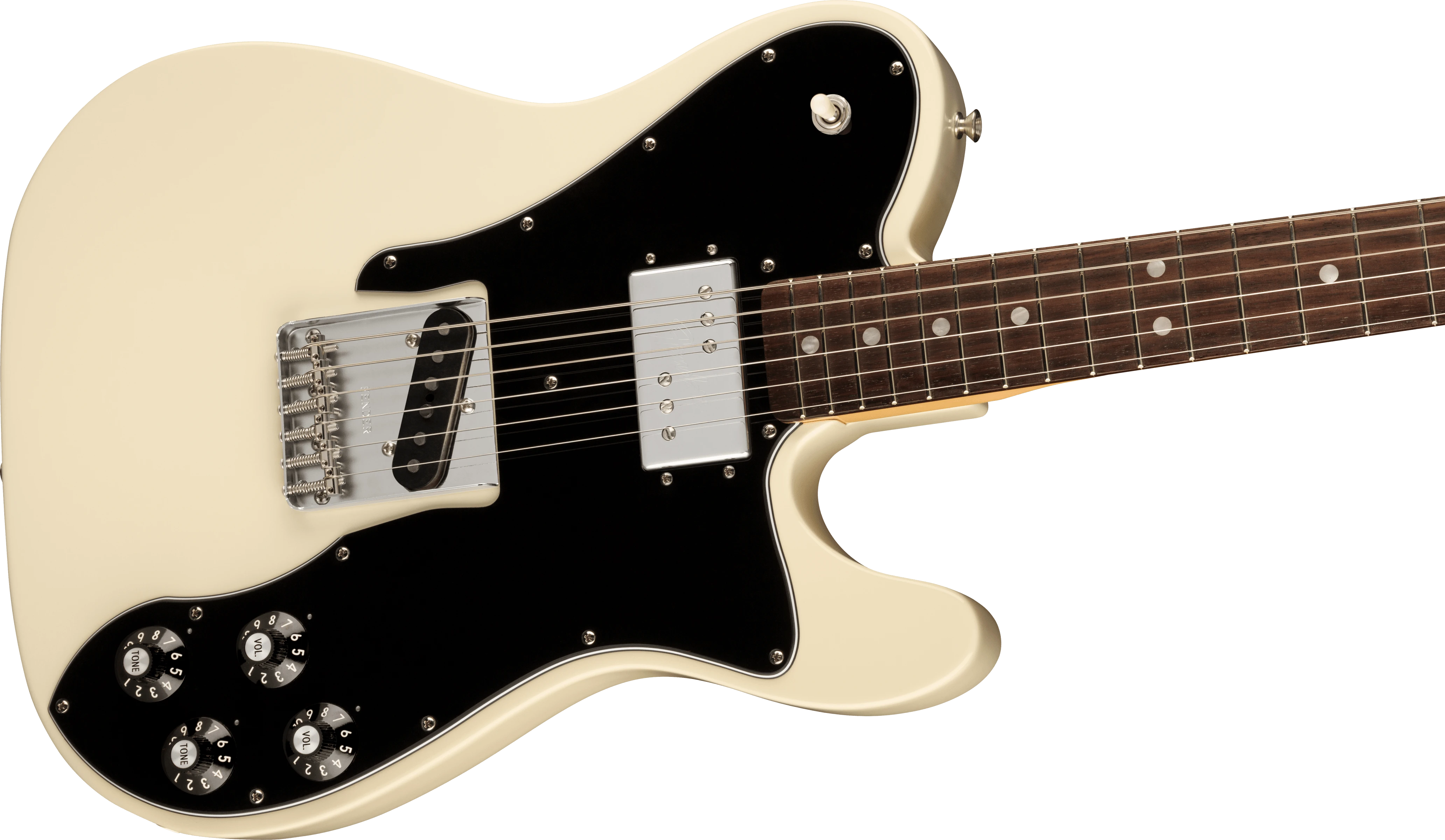 Fender® American Vintage II 1977 Telecaster® Custom, Rosewood Fingerboard, Olympic White