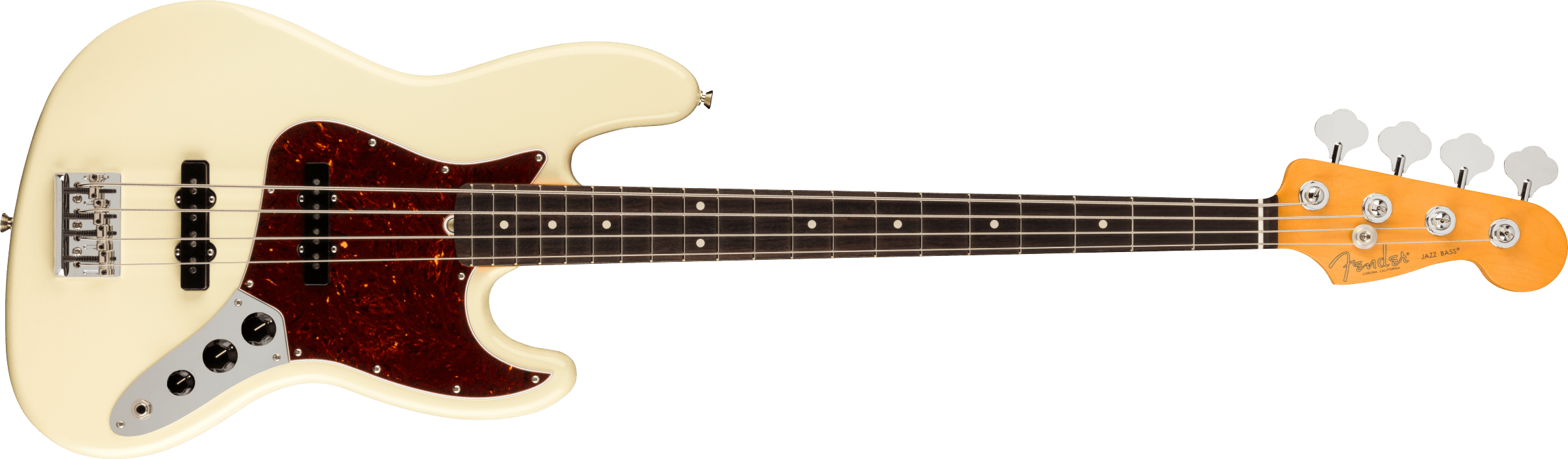 Fender® American Professional II Jazz Bass®, Rosewood Fingerboard, Olympic White