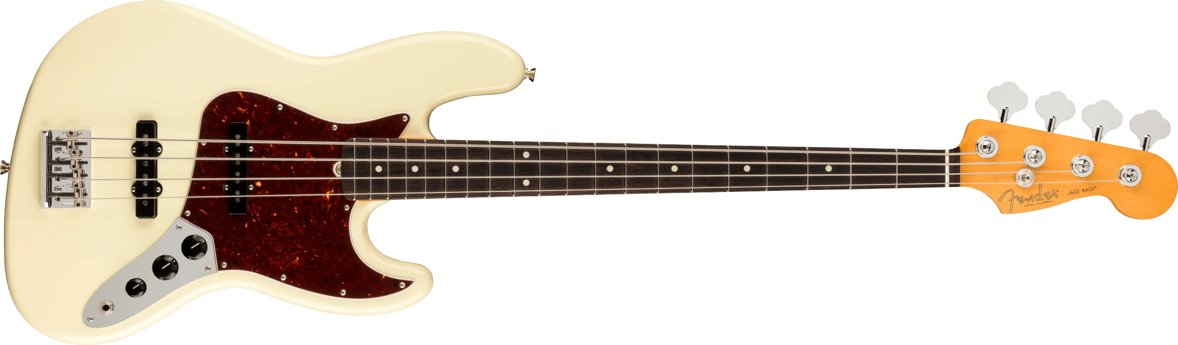 Fender® American Professional II Jazz Bass®, Rosewood Fingerboard, Olympic White