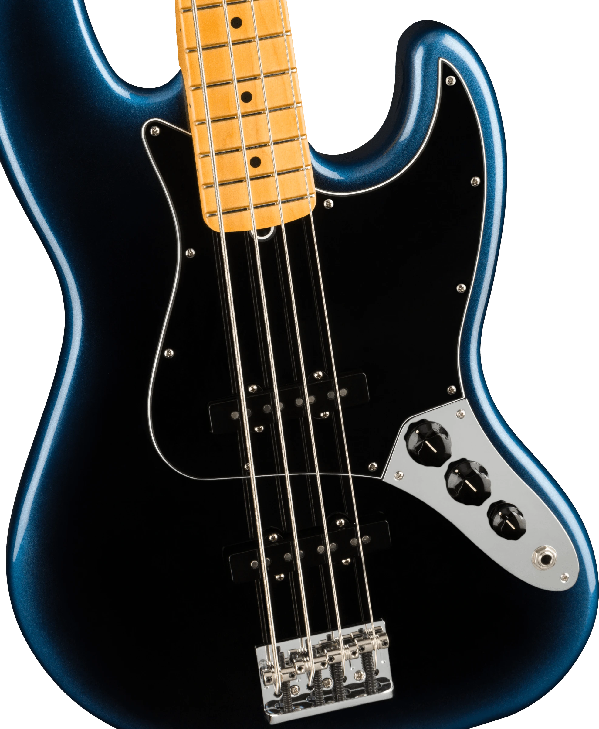 Fender® American Professional II Jazz Bass®, Maple Fingerboard, Dark Night