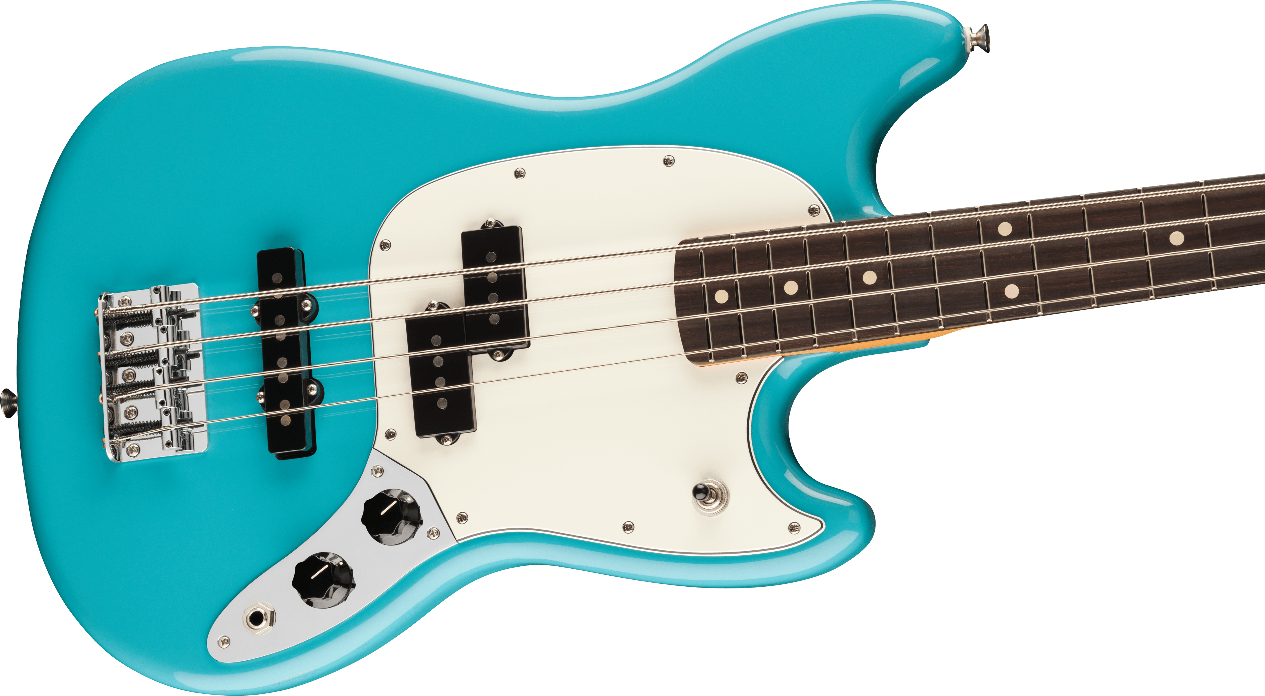Fender® Player II Mustang® Bass PJ, Rosewood Fingerboard, Aquatone Blue
