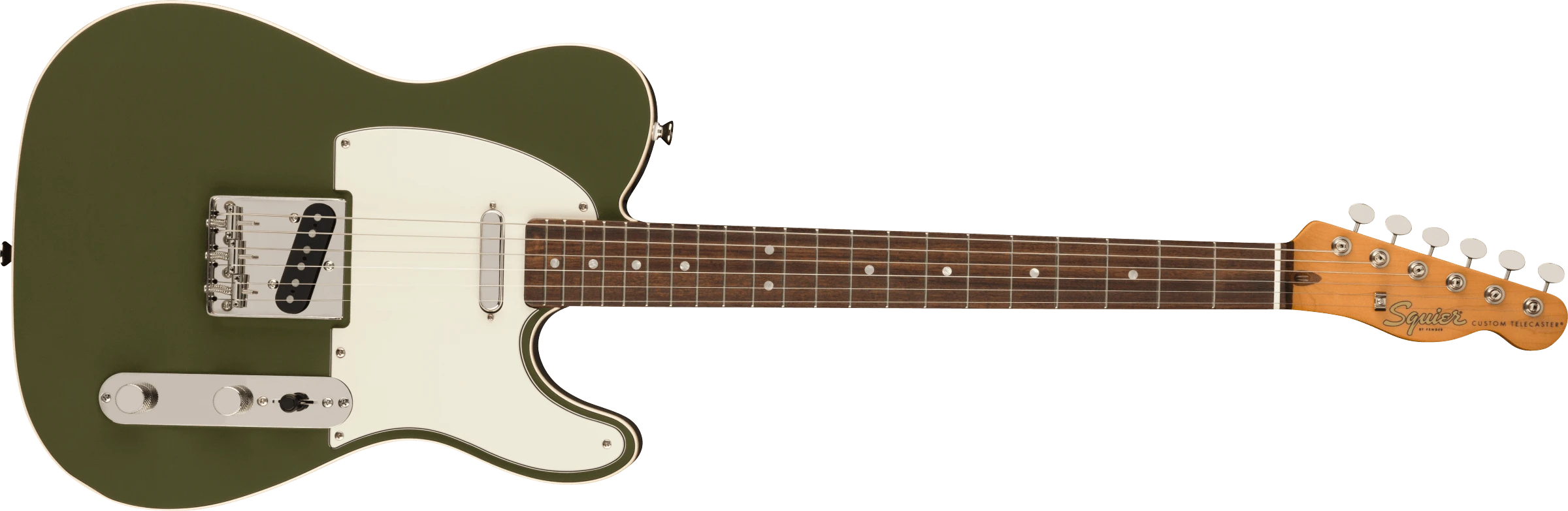 Squier® FSR Classic Vibe '60s Custom Telecaster®, Laurel Fingerboard, Parchment Pickguard, Olive