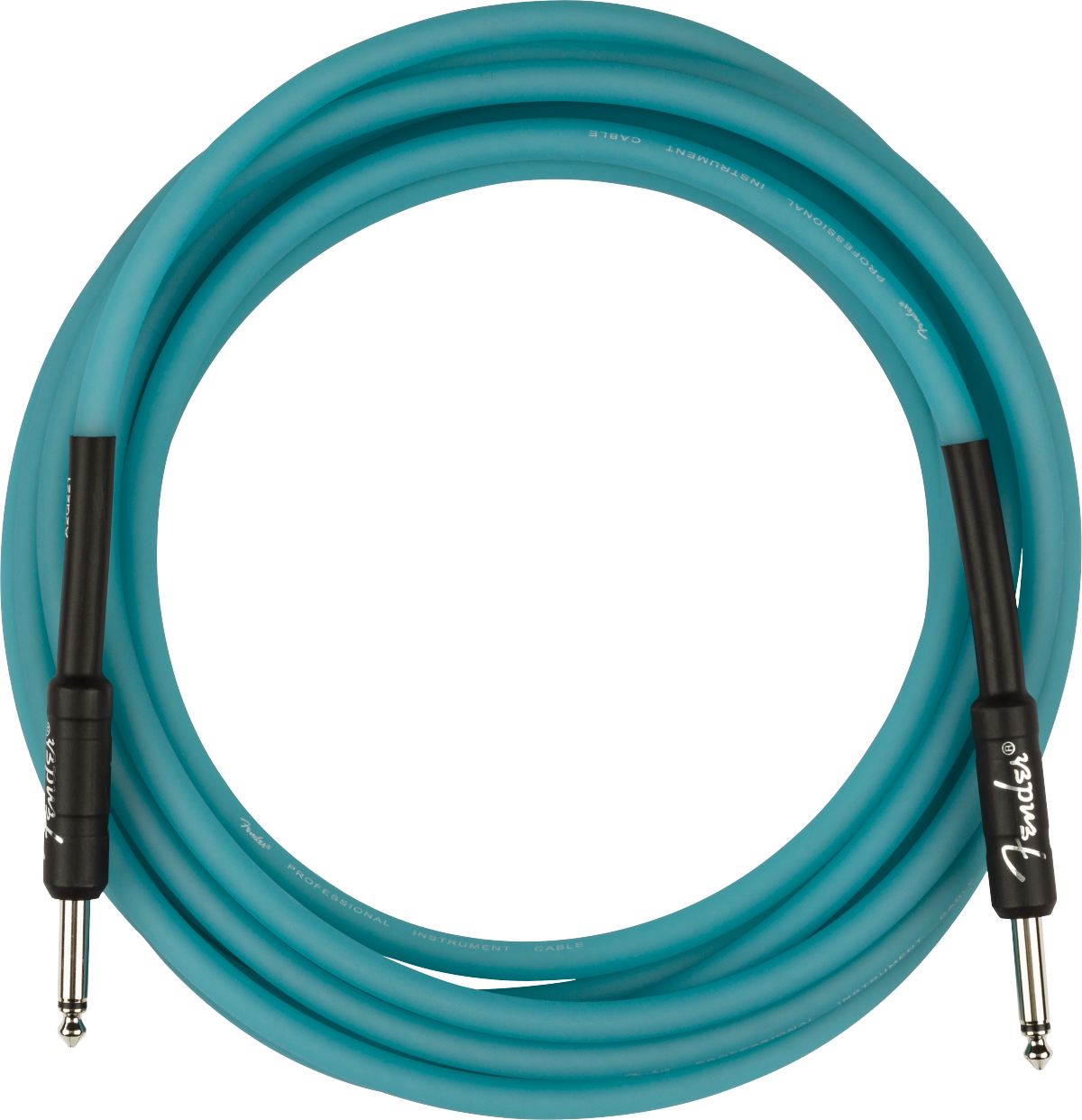 Fender® Professional Glow in the Dark Cable, Blue, 18.6'