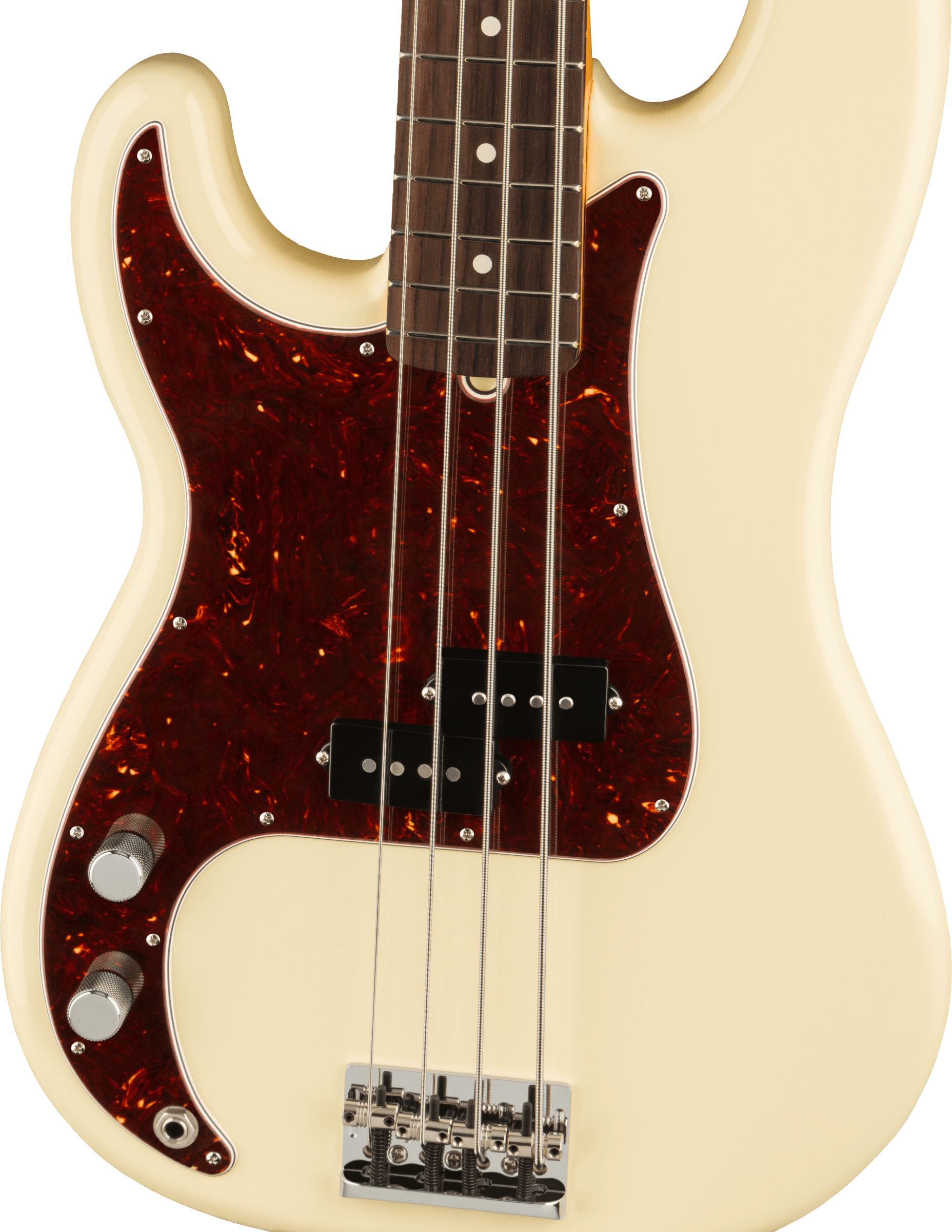 Fender® American Professional II Precision Bass® Left-Hand, Rosewood Fingerboard, Olympic White