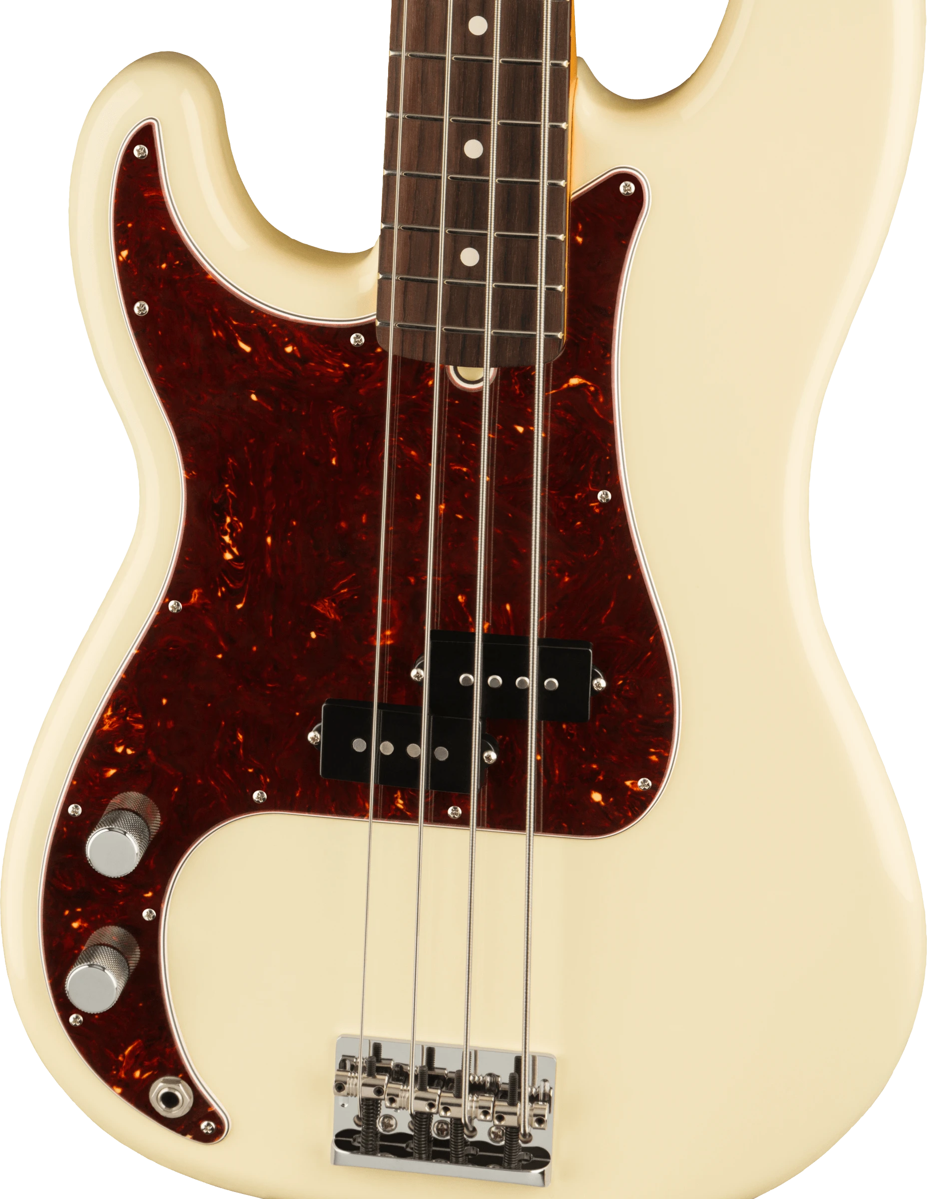 Fender® American Professional II Precision Bass® Left-Hand, Rosewood Fingerboard, Olympic White