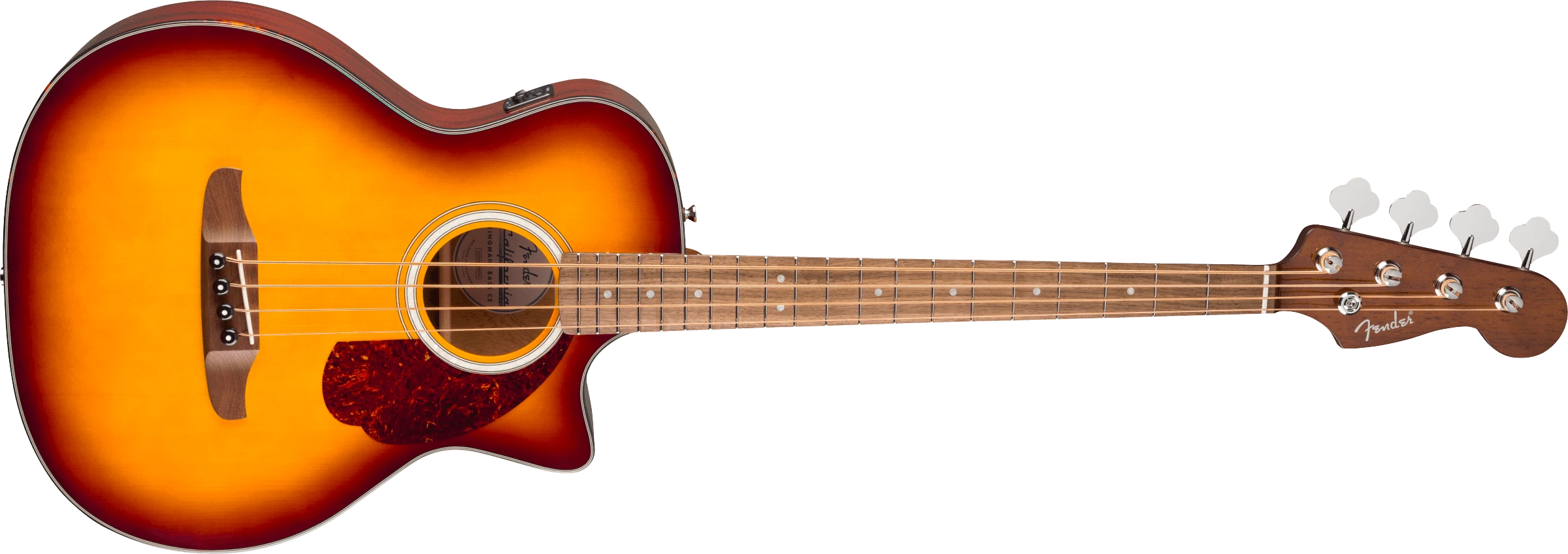 Fender® California Deluxe Kingman™ Bass CE, Walnut Fingerboard, Honey Sunburst