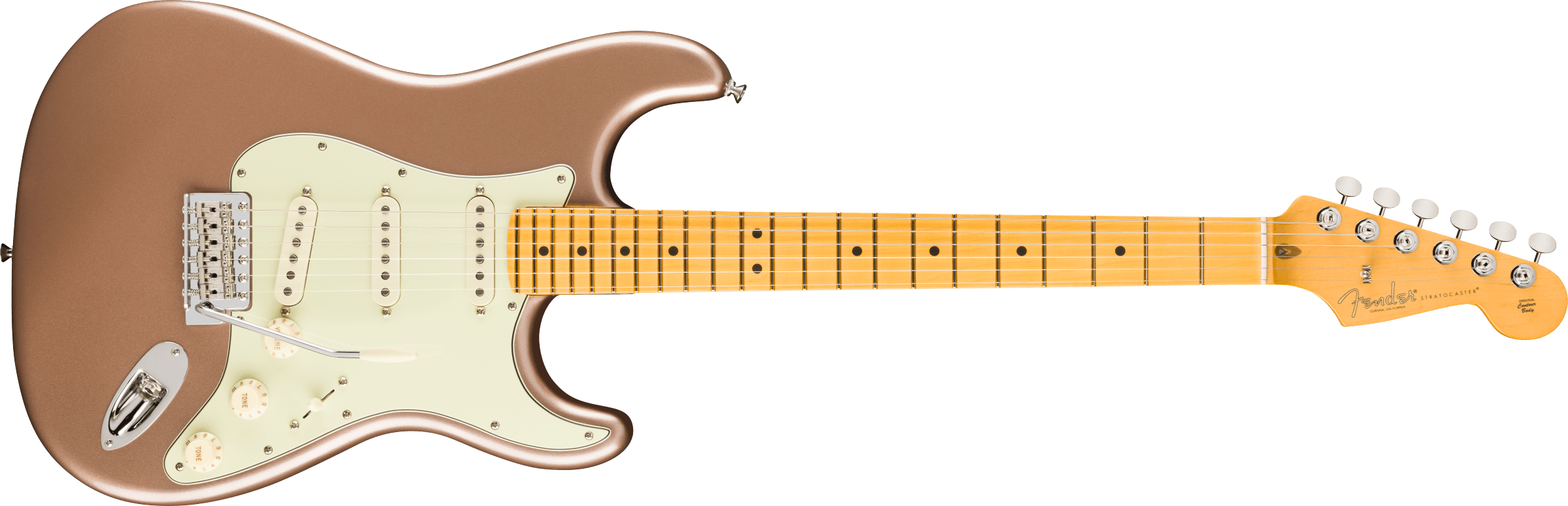 Fender® American Professional Classic Stratocaster®, Maple Fingerboard, Faded Firemist Gold