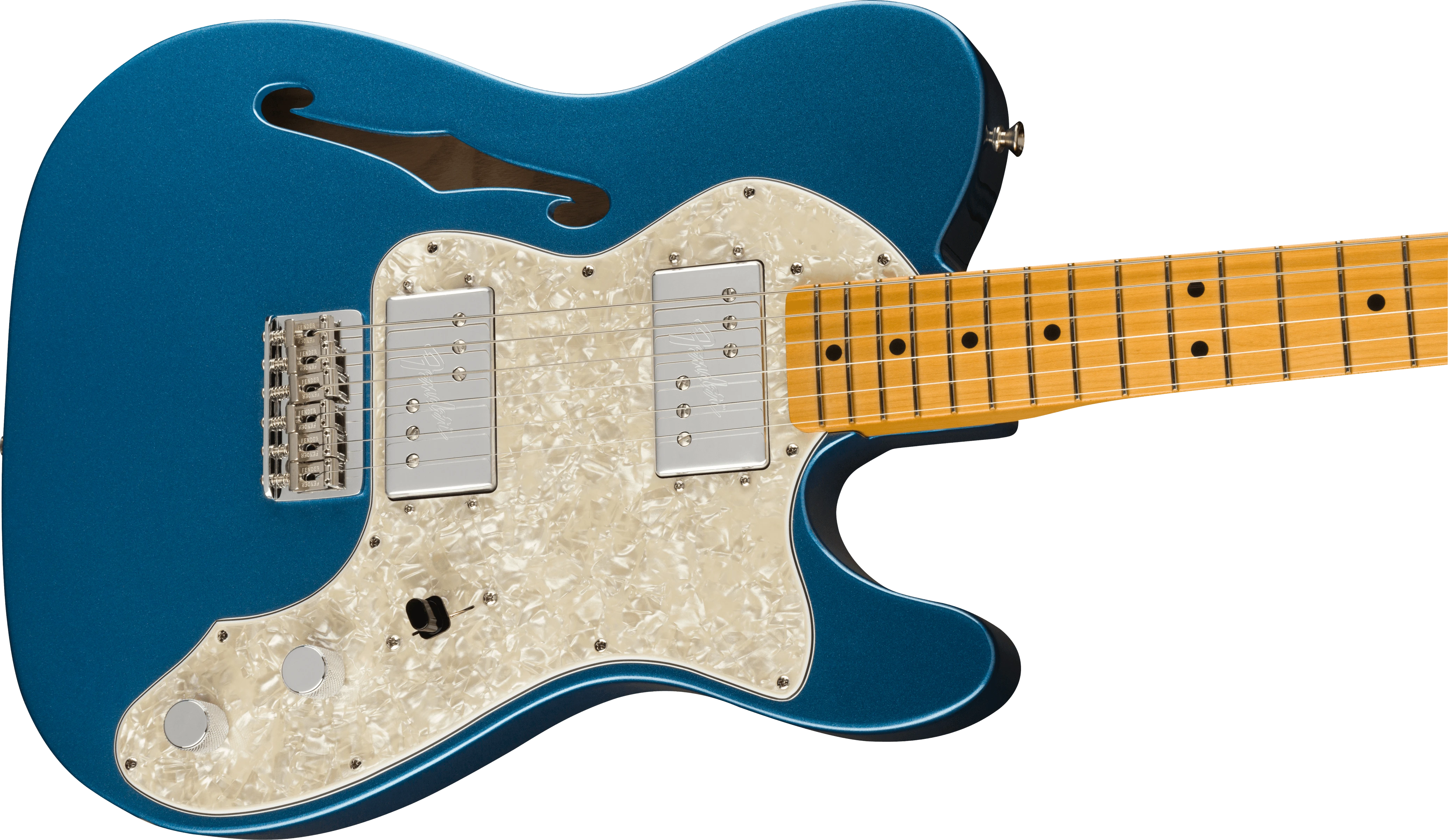 Fender® American Vintage II 1972 Telecaster® Thinline, Maple Fingerboard, Lake Placid Blue