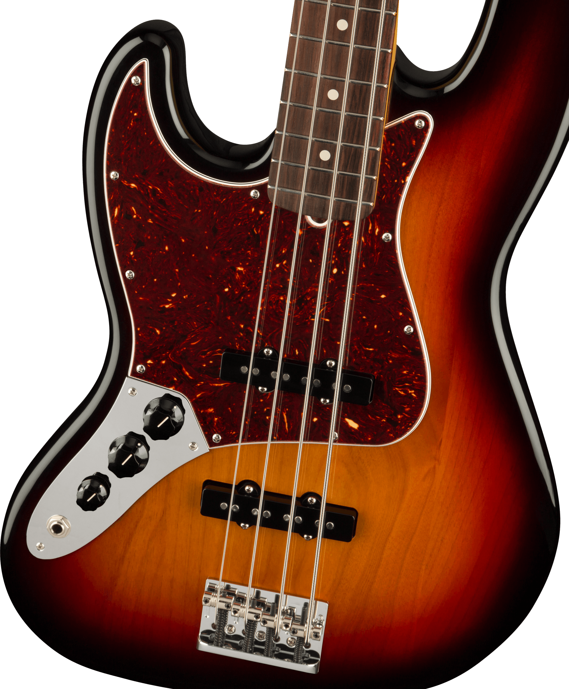 Fender® American Professional II Jazz Bass® Left-Hand, Rosewood Fingerboard, 3-Color Sunburst