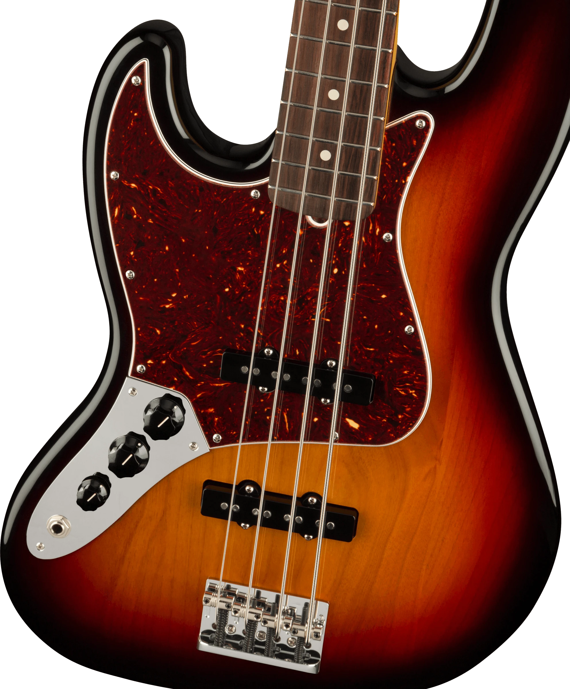 Fender® American Professional II Jazz Bass® Left-Hand, Rosewood Fingerboard, 3-Color Sunburst