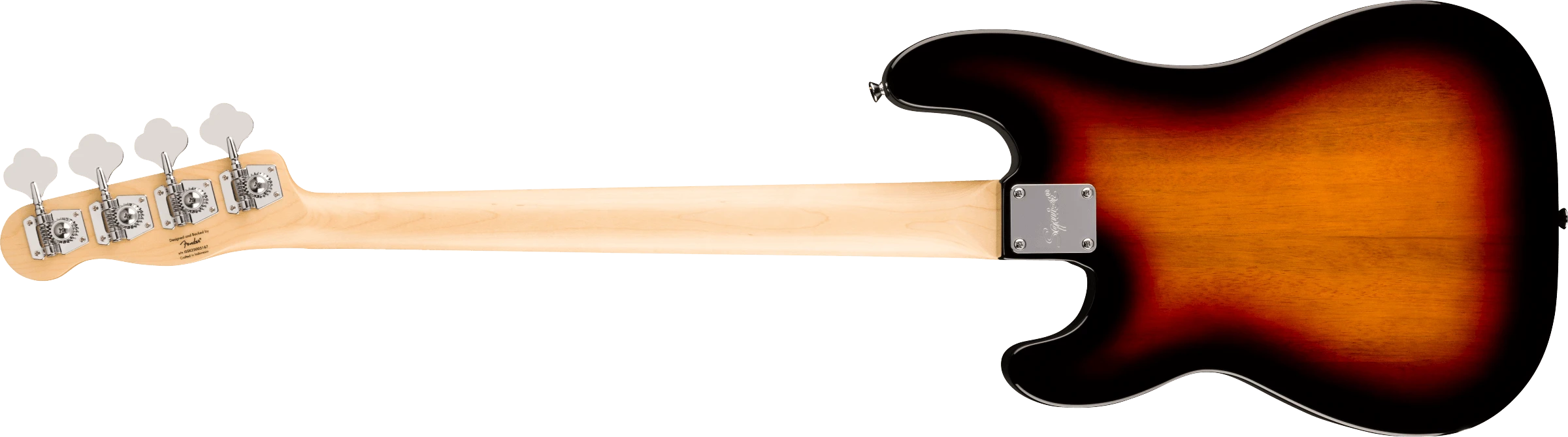 Squier® Paranormal Precision Bass® Thinline SJ, Laurel Fingerboard, Black Pickguard, 3-Color Sunburst