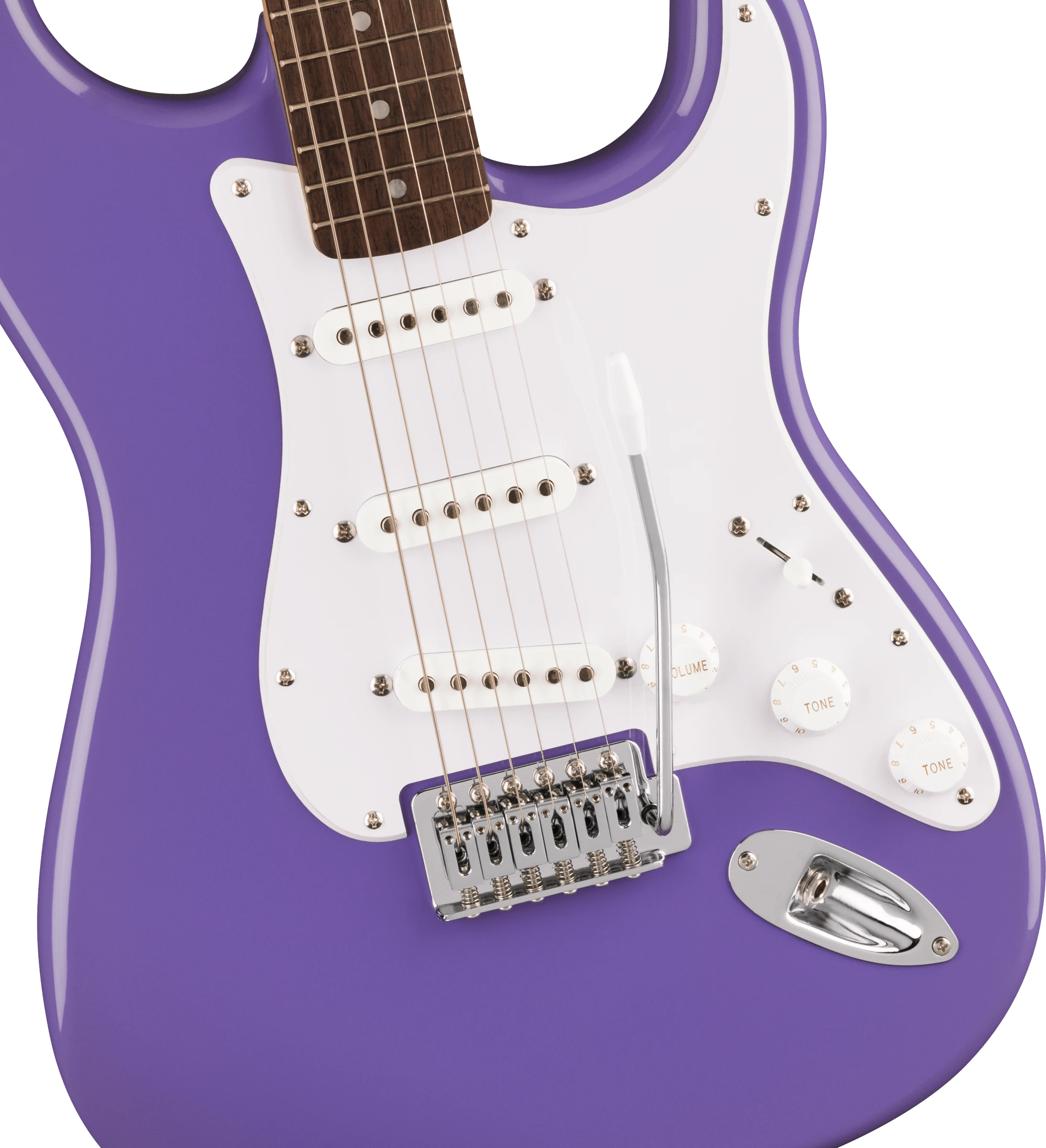 Squier® Sonic® Stratocaster®, Laurel Fingerboard, White Pickguard, Ultraviolet