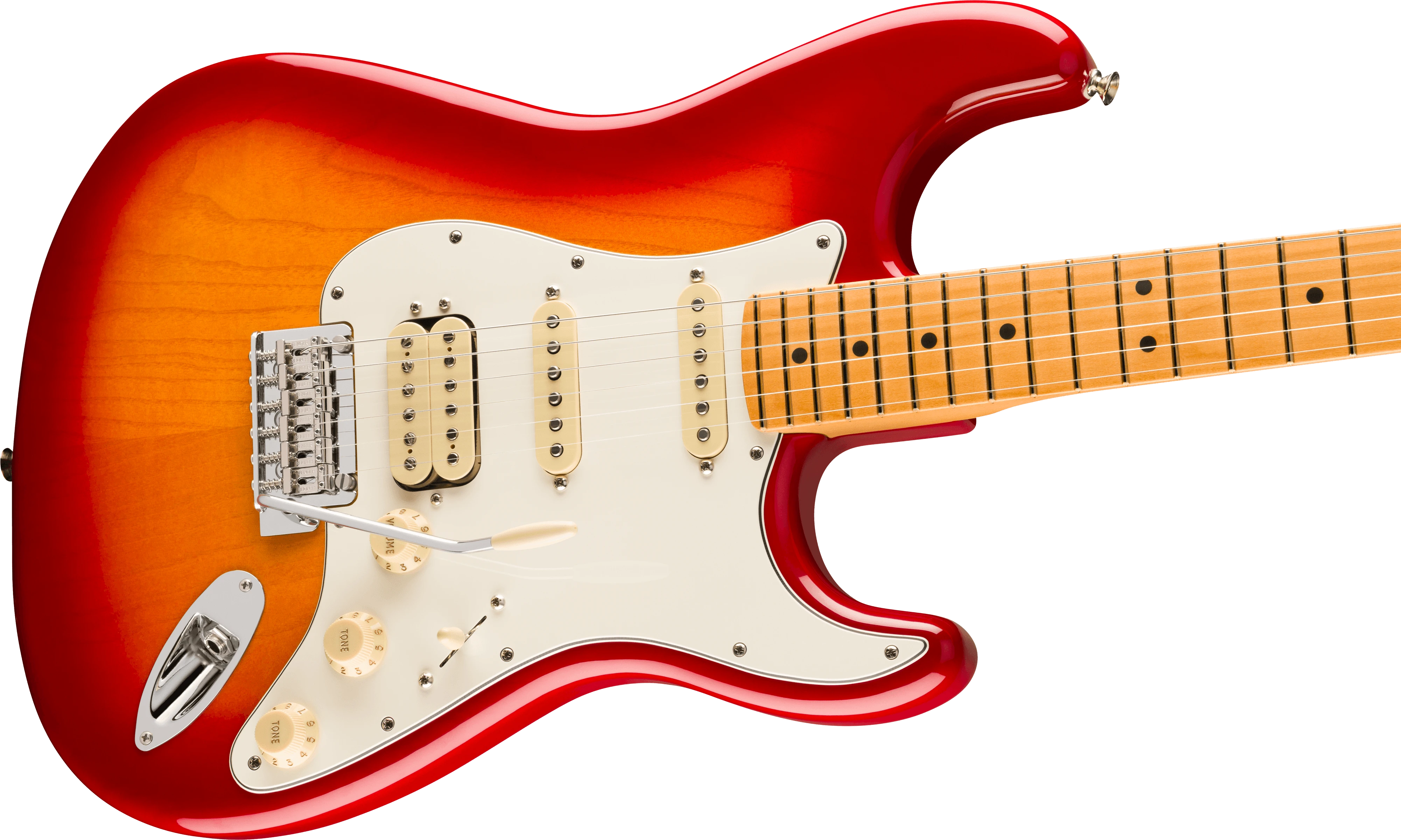 Fender® Player II Stratocaster® HSS, Maple Fingerboard, Aged Cherry Burst