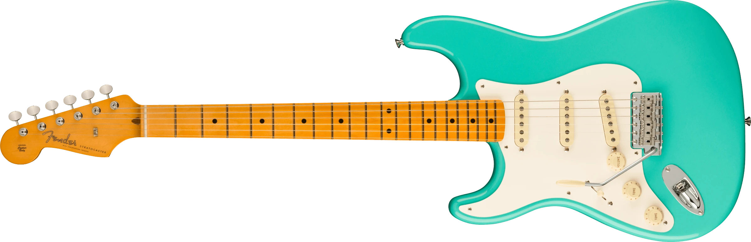 Fender® American Vintage II 1957 Stratocaster® Left-Hand, Maple Fingerboard, Sea Foam Green
