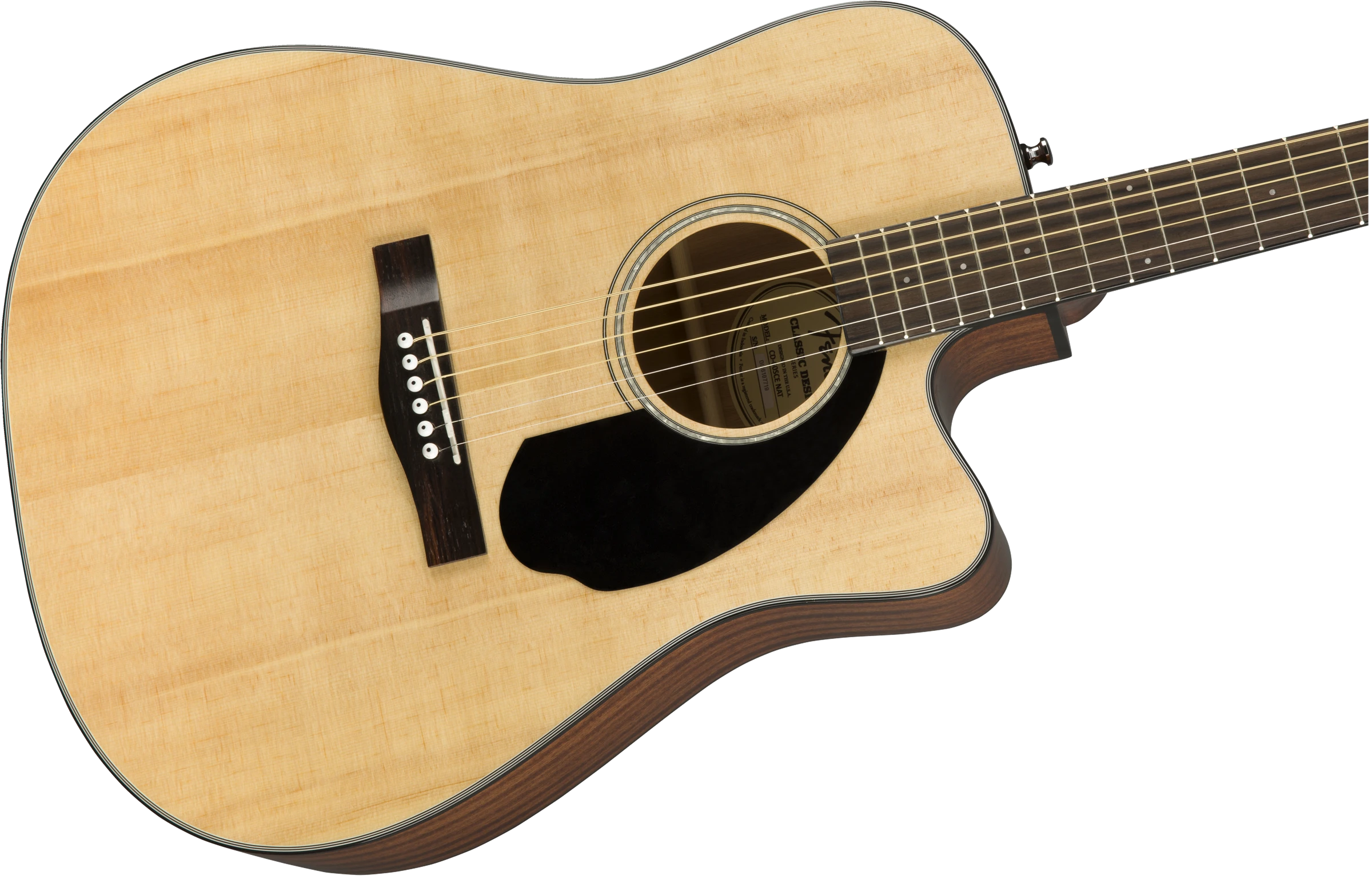 Fender® CD-60SCE Dreadnought, Walnut Fingerboard, Natural