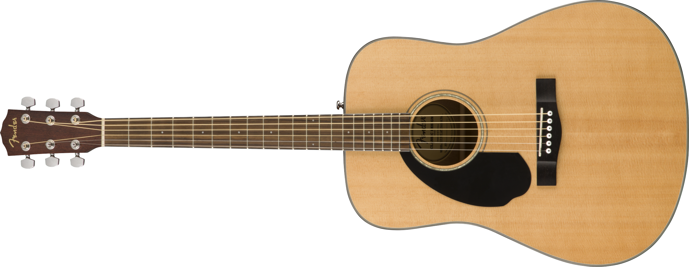 Fender® CD-60S Left Hand, Walnut Fingerboard, Natural