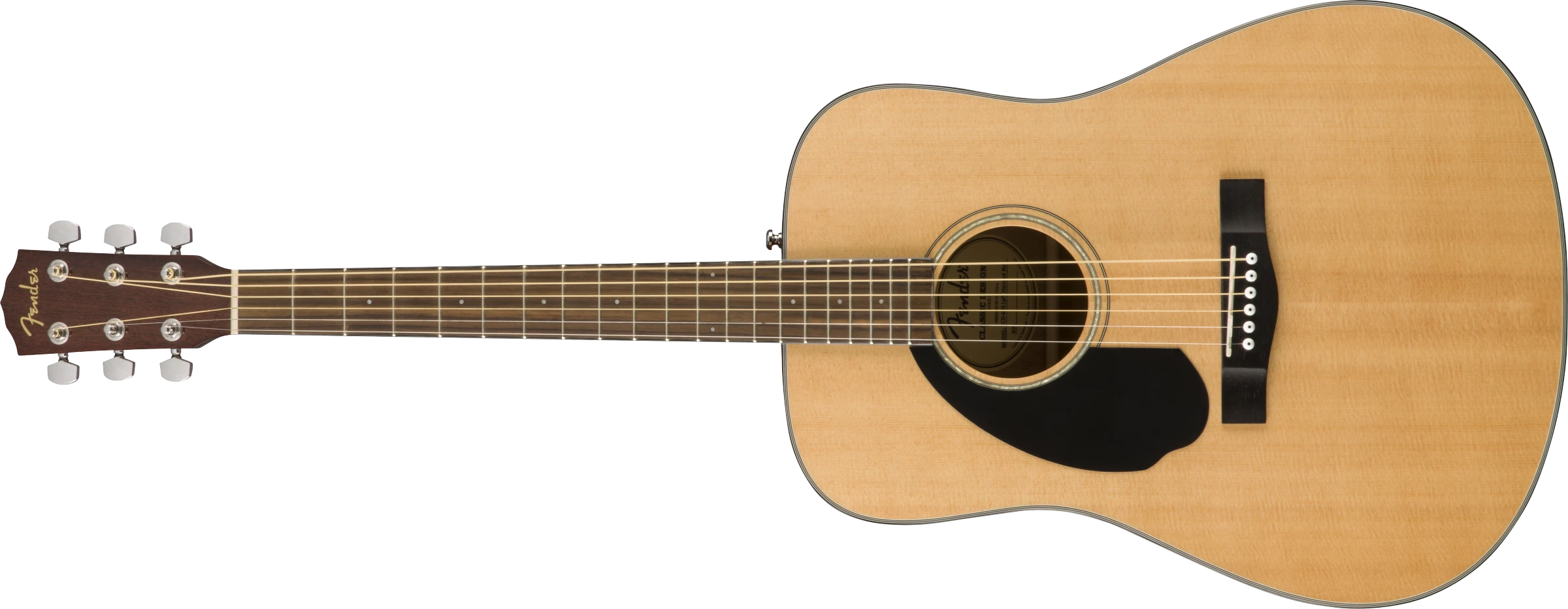 Fender® CD-60S Left Hand, Walnut Fingerboard, Natural