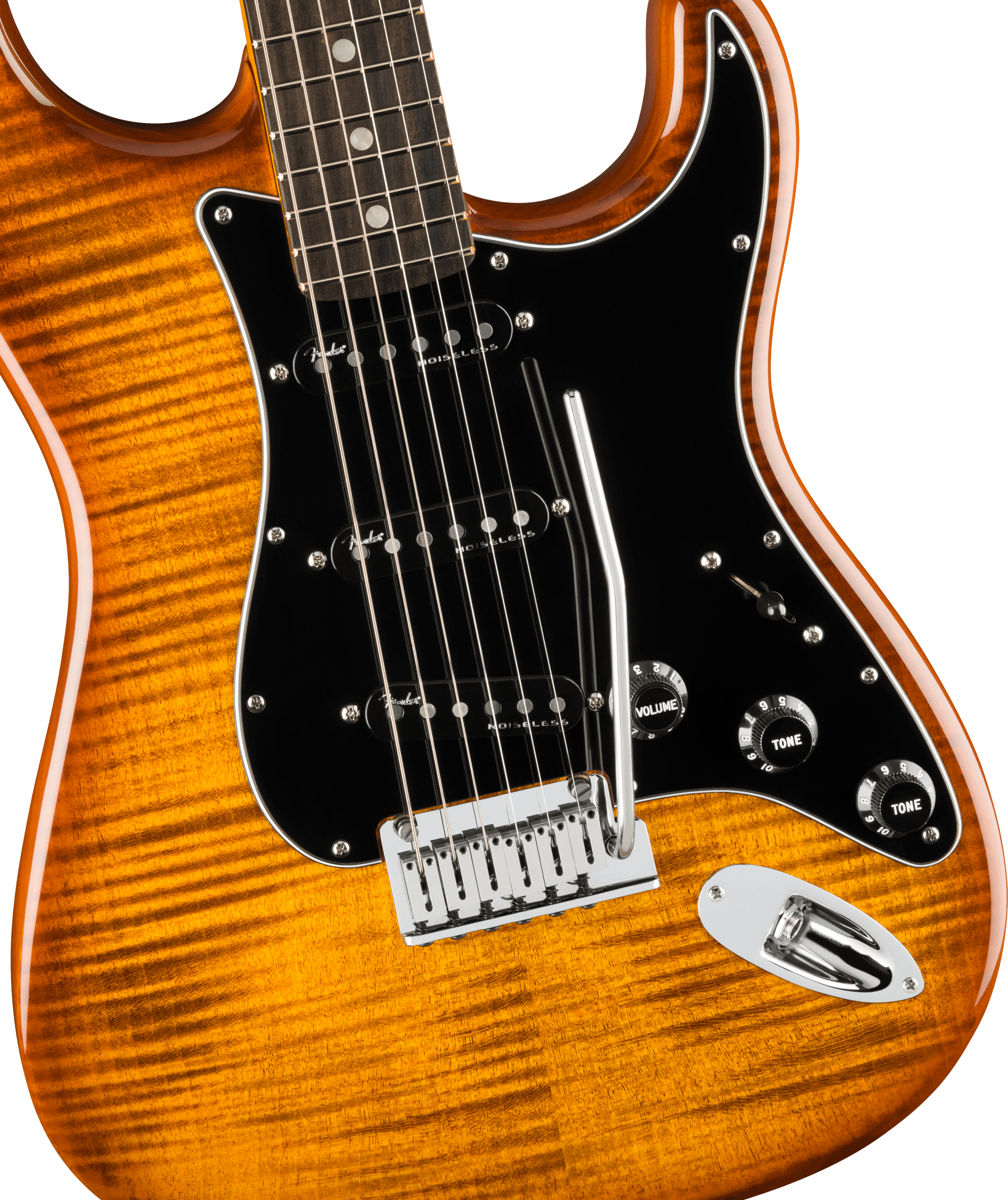 Fender® Limited Edition American Ultra Stratocaster®, Ebony Fingerboard, Tiger Eye