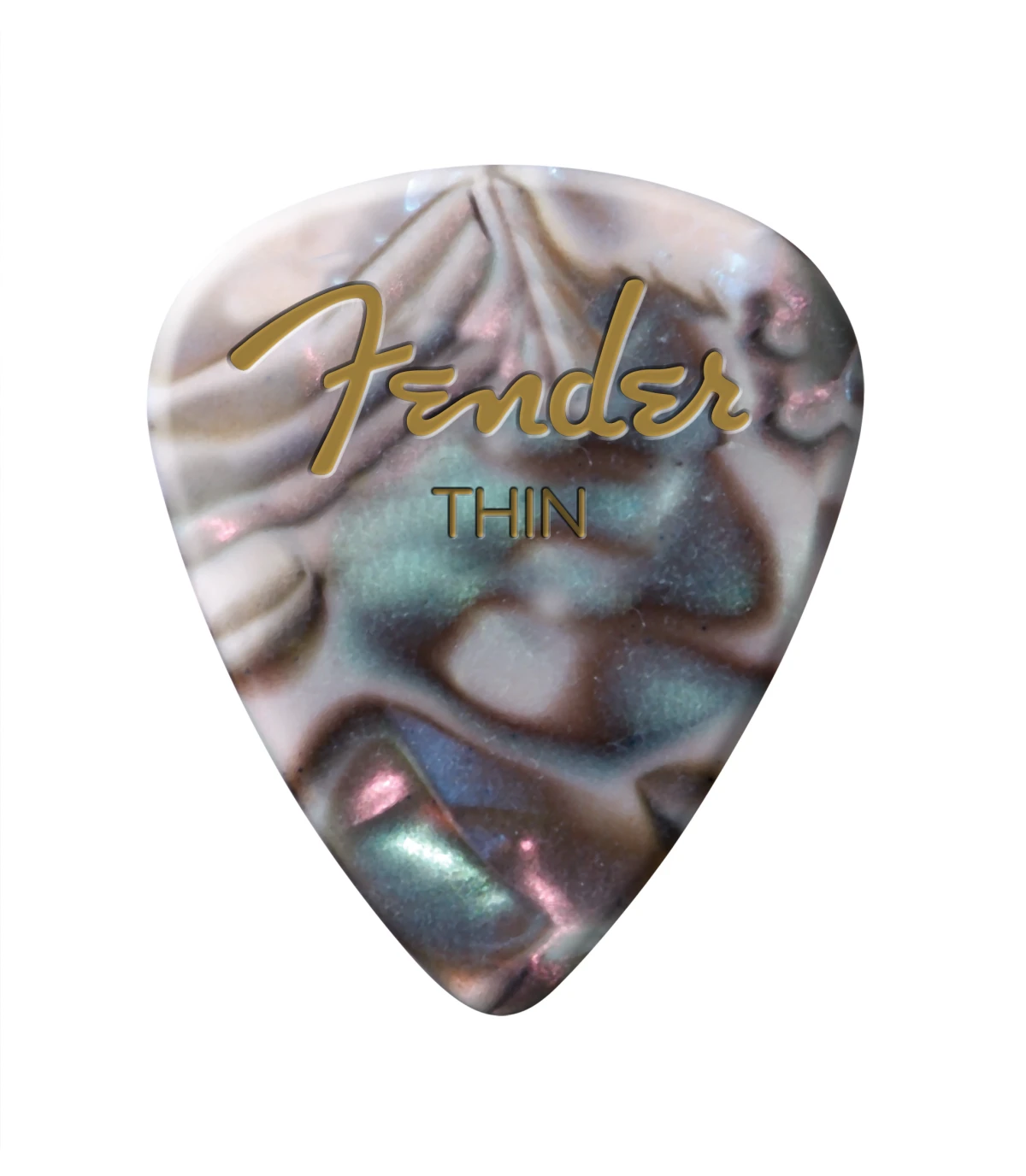 Fender® Premium Celluloid 351 Shape Picks, Thin, Abalone, 12-Pack