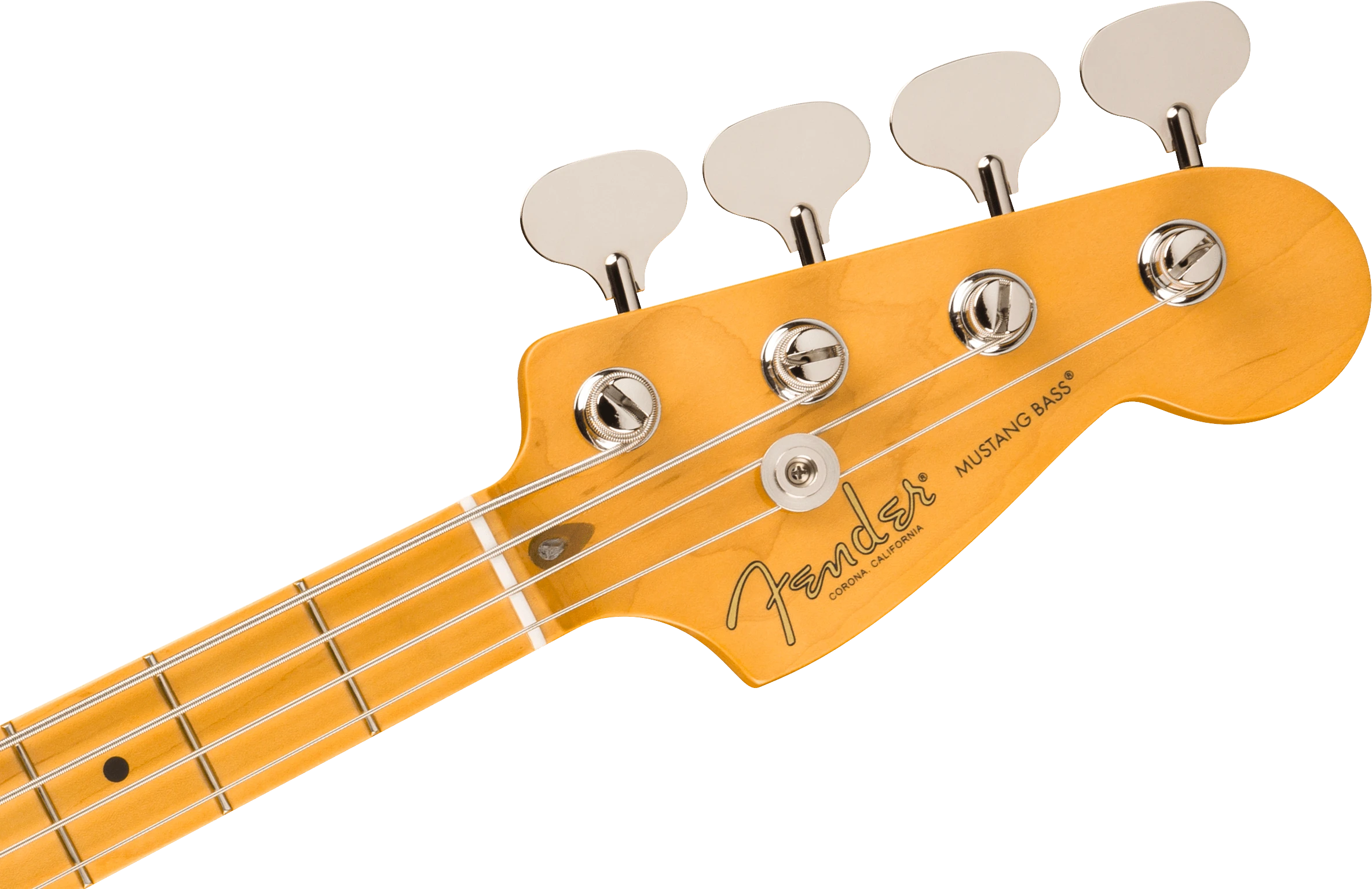 Fender® American Professional Classic Mustang Bass®, Maple Fingerboard, Faded Dakota Red