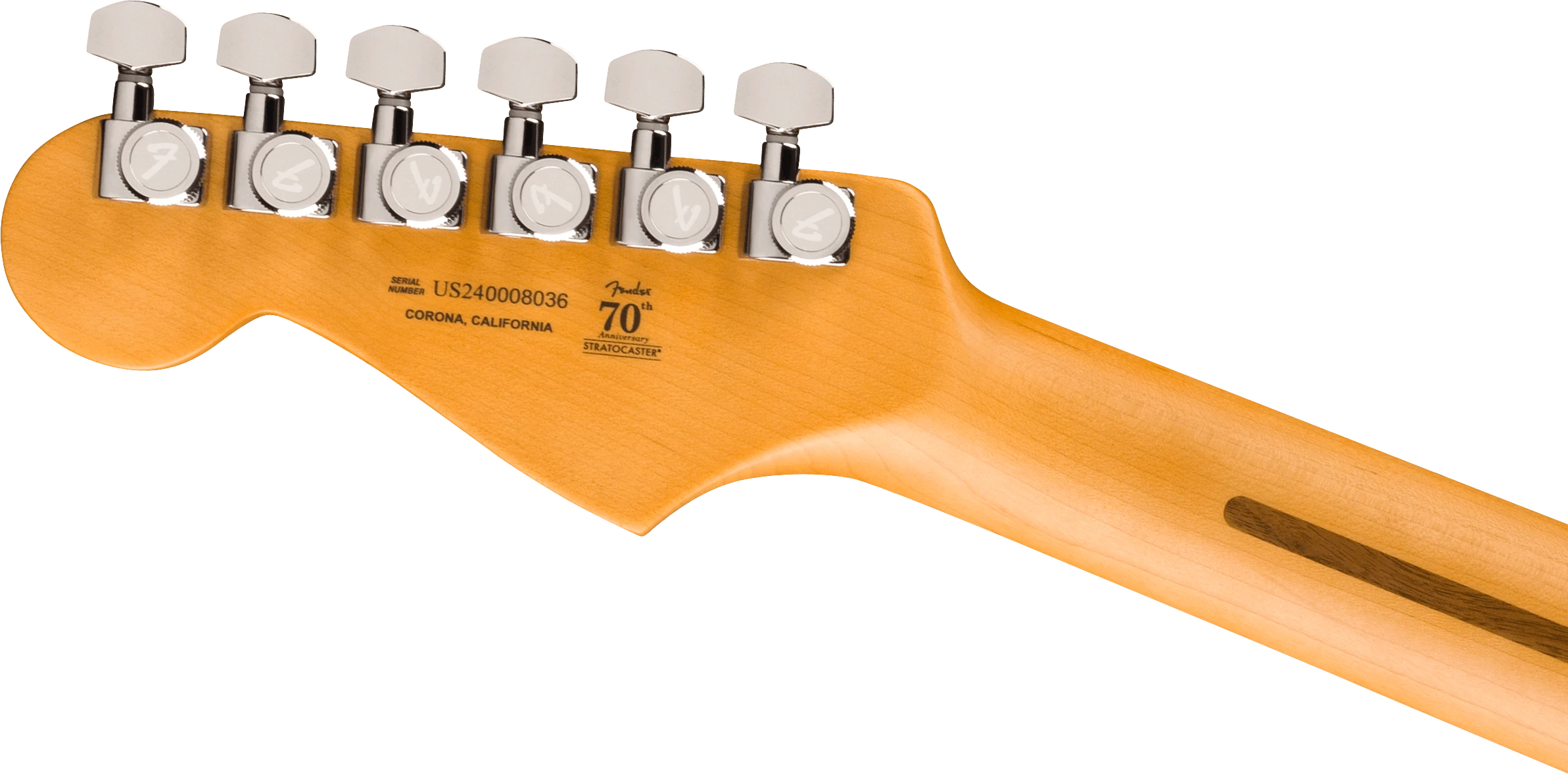 Fender® American Ultra II Stratocaster®, Ebony Fingerboard, Texas Tea