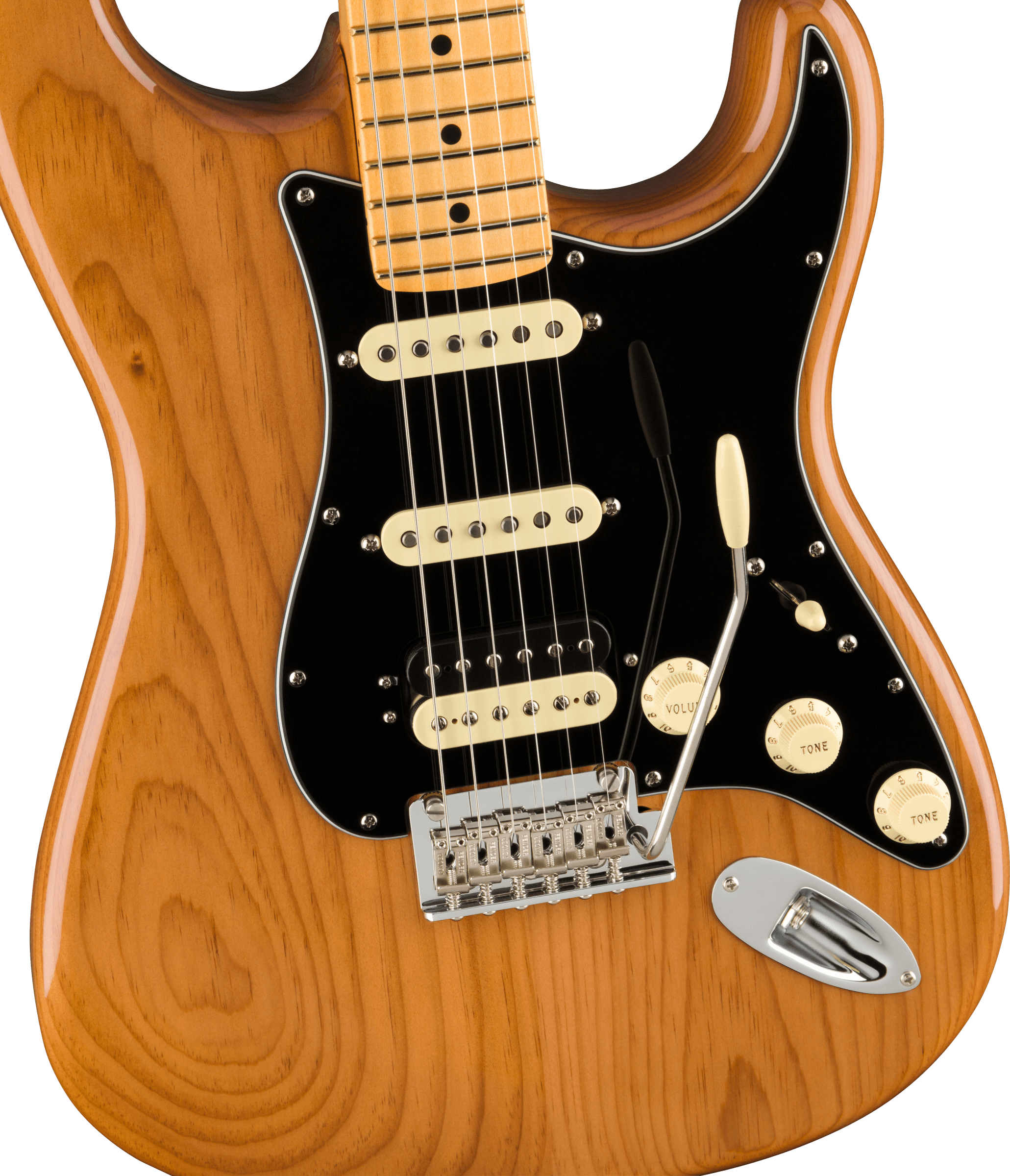 Fender® American Professional II Stratocaster® HSS, Maple Fingerboard, Roasted Pine