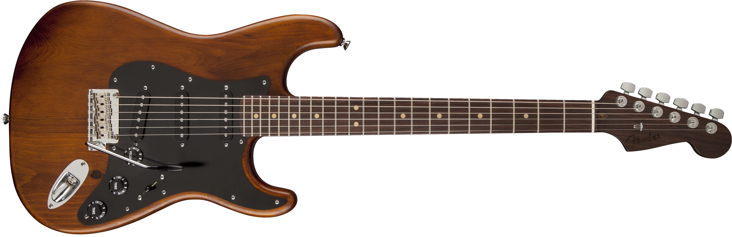Fender® Reclaimed Eastern Pine Stratocaster®, Rosewood Fingerboard, Dark Stain