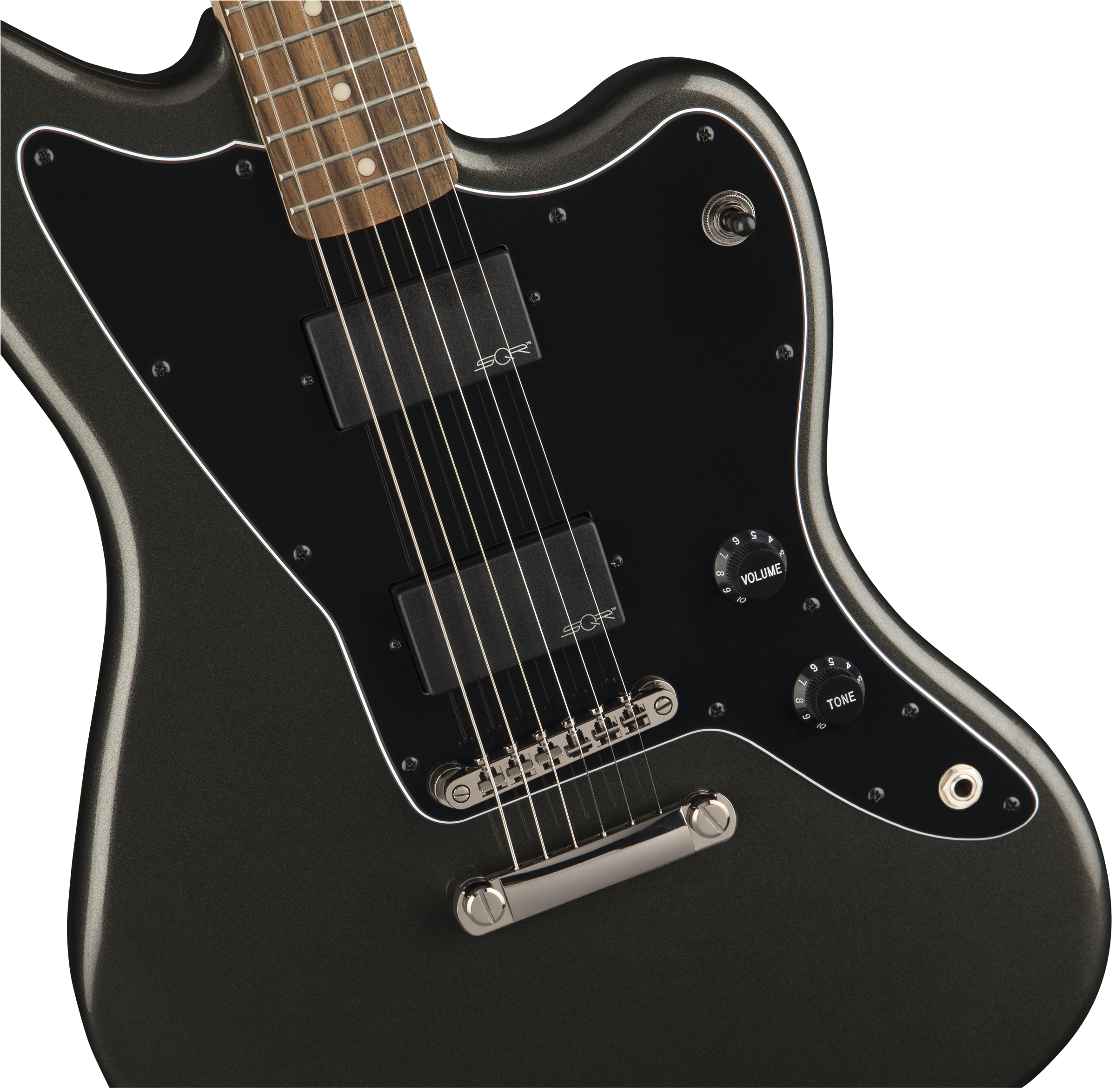 Squier® Contemporary Active Jazzmaster® HH ST, Laurel Fingerboard, Graphite Metallic