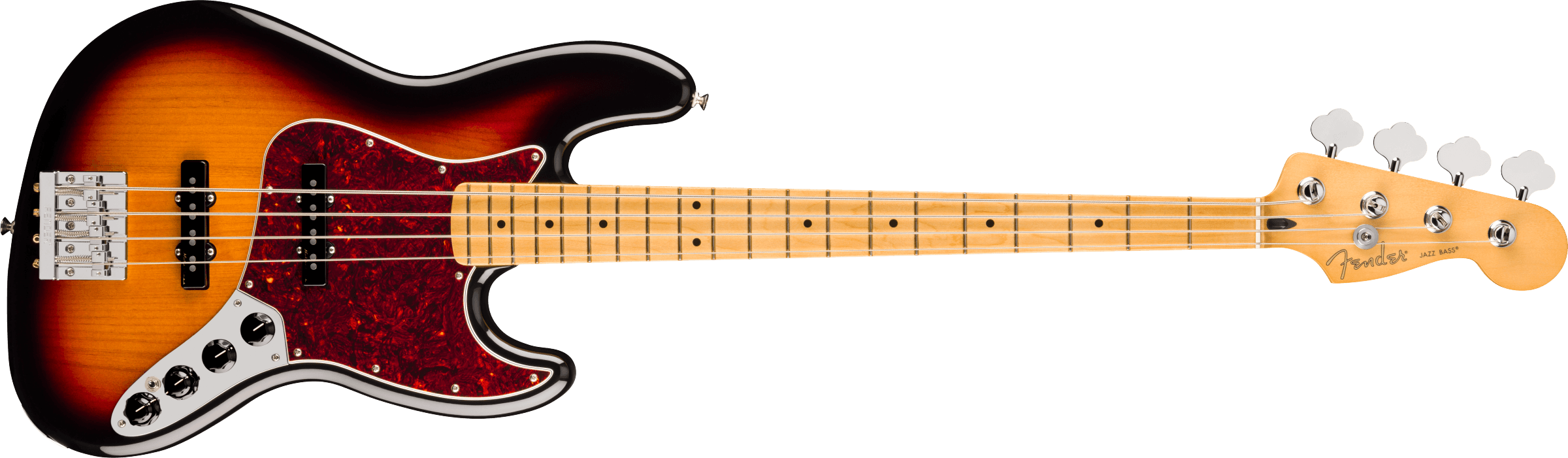 Fender® Player II Modified Active Jazz Bass®, Maple Fingerboard, 3 Tone Sunburst