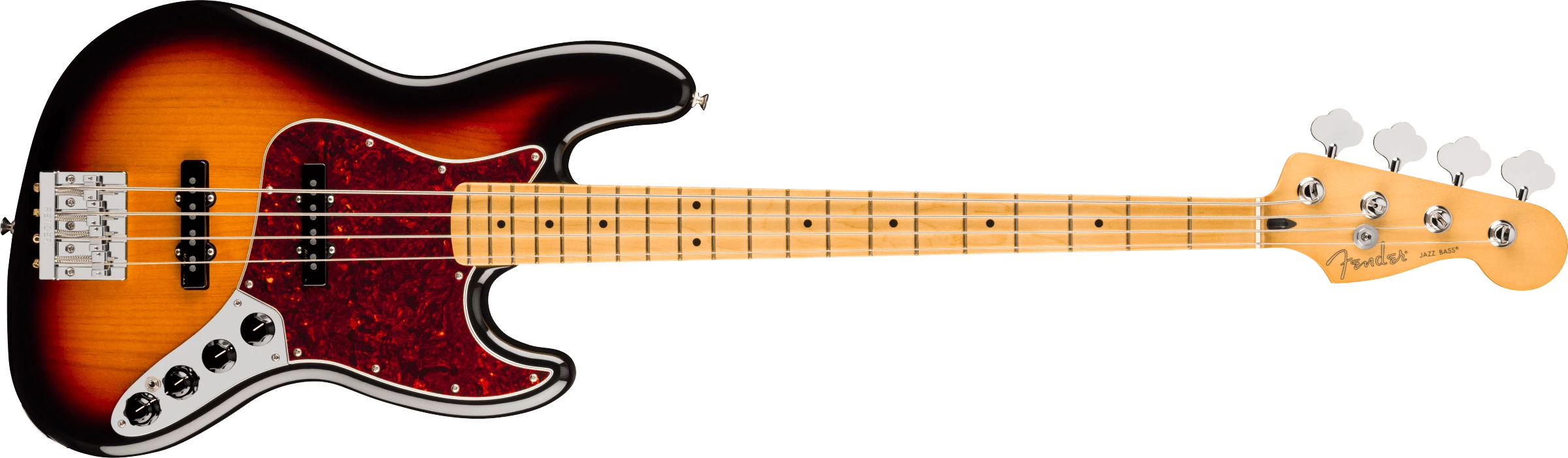 Fender® Player II Modified Active Jazz Bass®, Maple Fingerboard, 3 Tone Sunburst