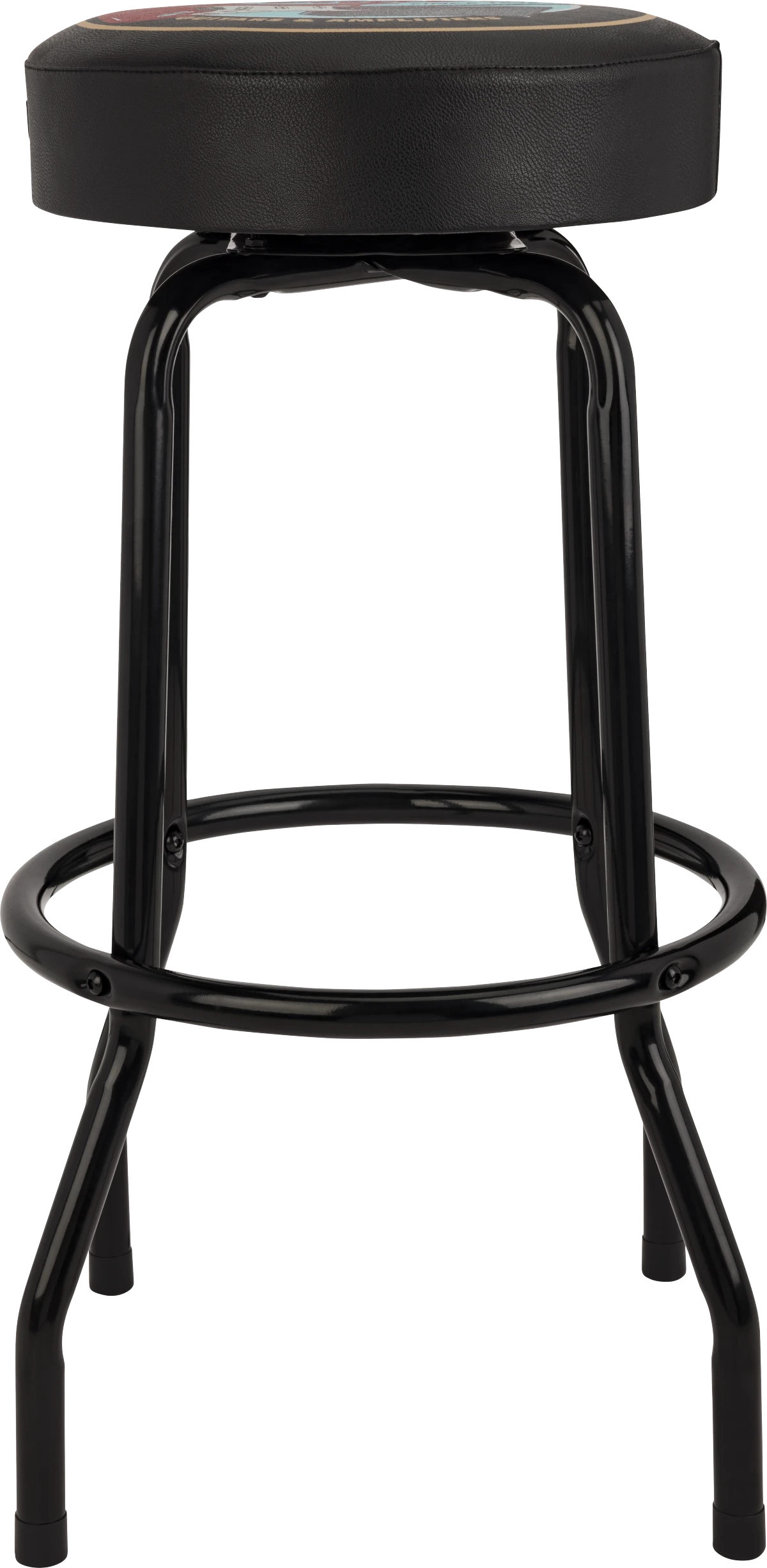 Fender® Guitars & Amps Pick Pouch Barstool, Black/Black, 30"