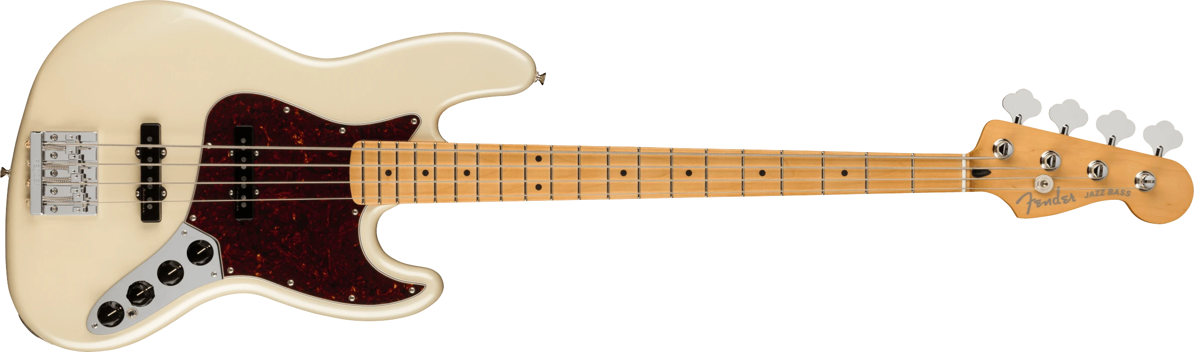 Fender® Player Plus Jazz Bass®, Maple Fingerboard, Olympic Pearl