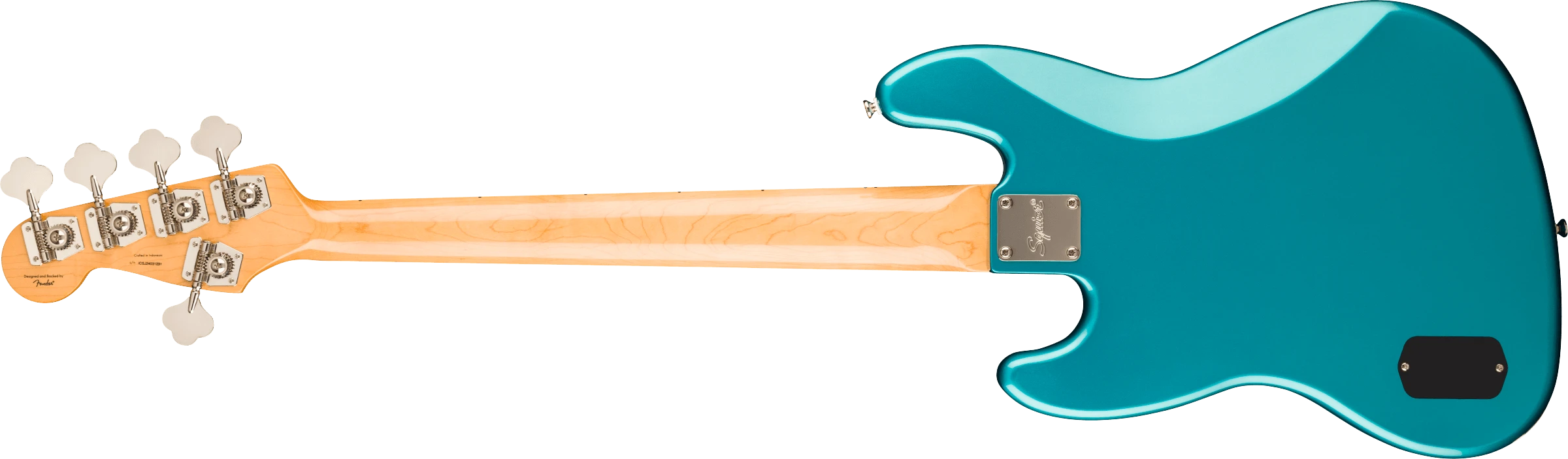 Squier® Classic Vibe™ Active '70s Jazz Bass® V, Maple Fingerboard, Parchment Pickguard, Ocean Turquoise