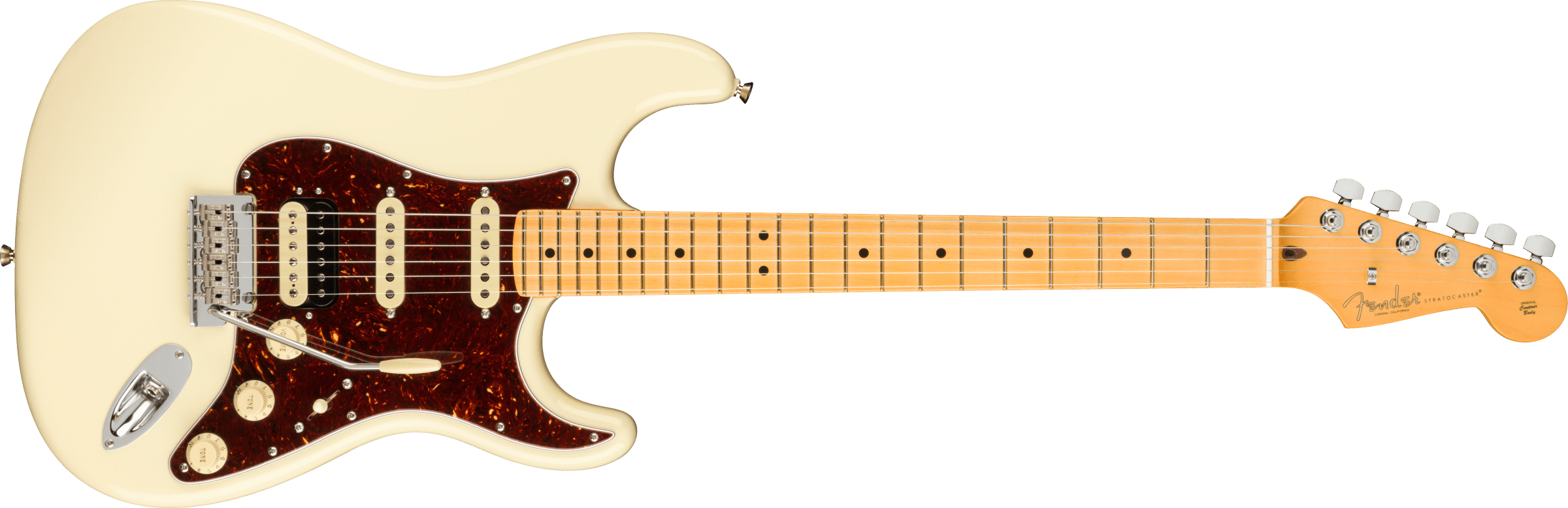 Fender® American Professional II Stratocaster® HSS, Maple Fingerboard, Olympic White