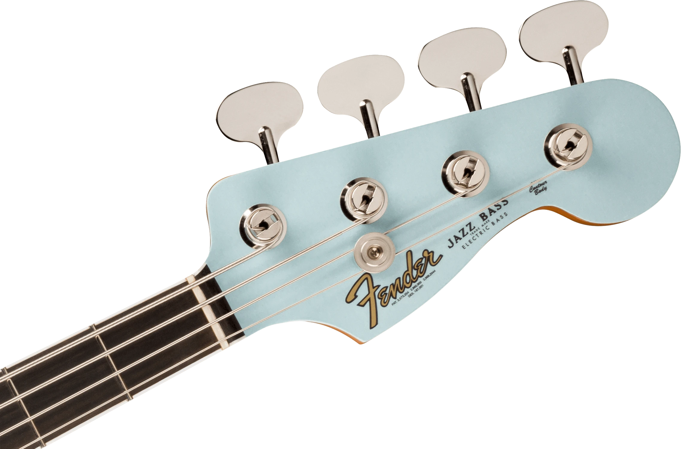 Fender® Gold Foil Jazz Bass®, Ebony Fingerboard, Sonic Blue